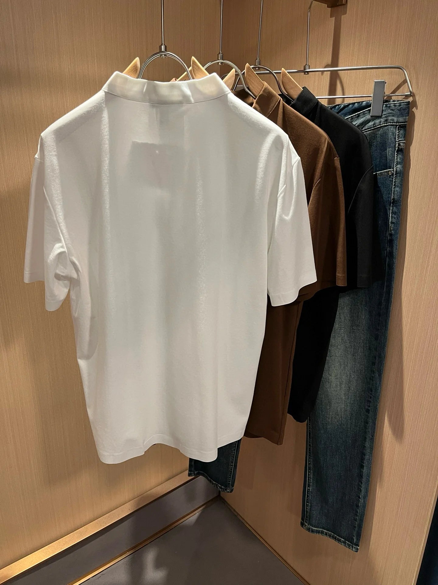 Italy BC summer new yarn cotton breathable simple fashion casual short-sleeved T-shirt