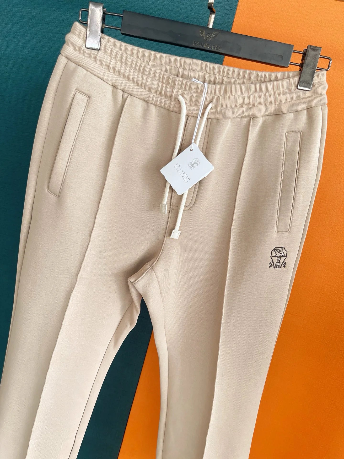 Italy BC old money style men's summer new Tencel space cotton sweatpants solid color business casual pants