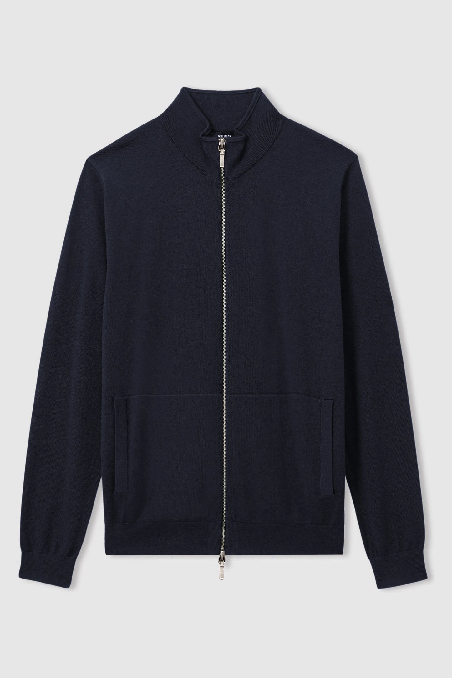Autumn and winter new LP men's premium stand-up neck zipper knitted cardigan jacket wool Tencel blended sweater