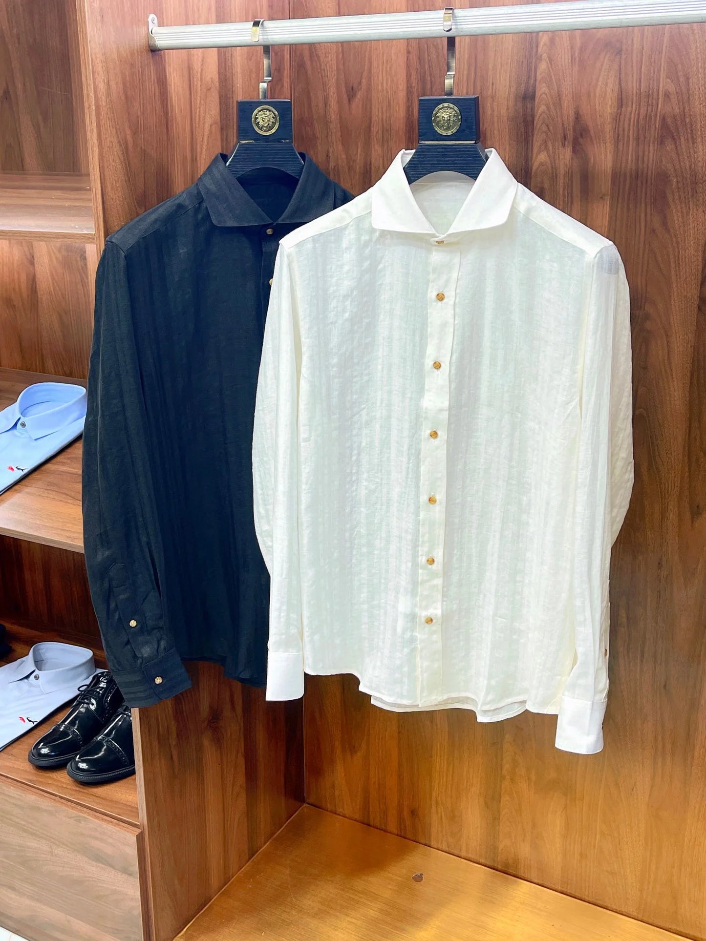 Elegant and low-key, breathable sunscreen linen fabric comfortable cotton long-sleeved loose shirt