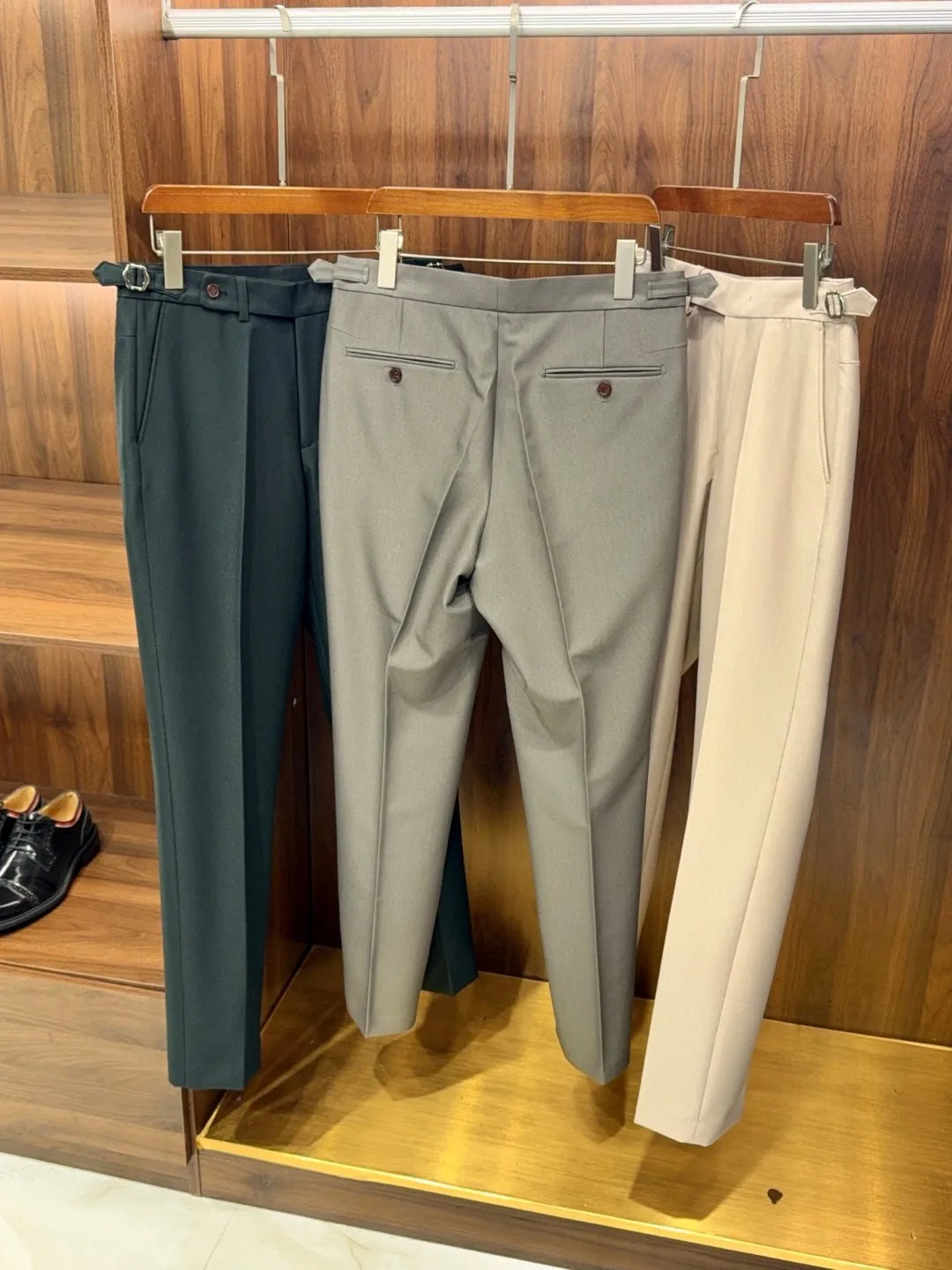 LP old money wind wool mixed tencel business casual straight pants