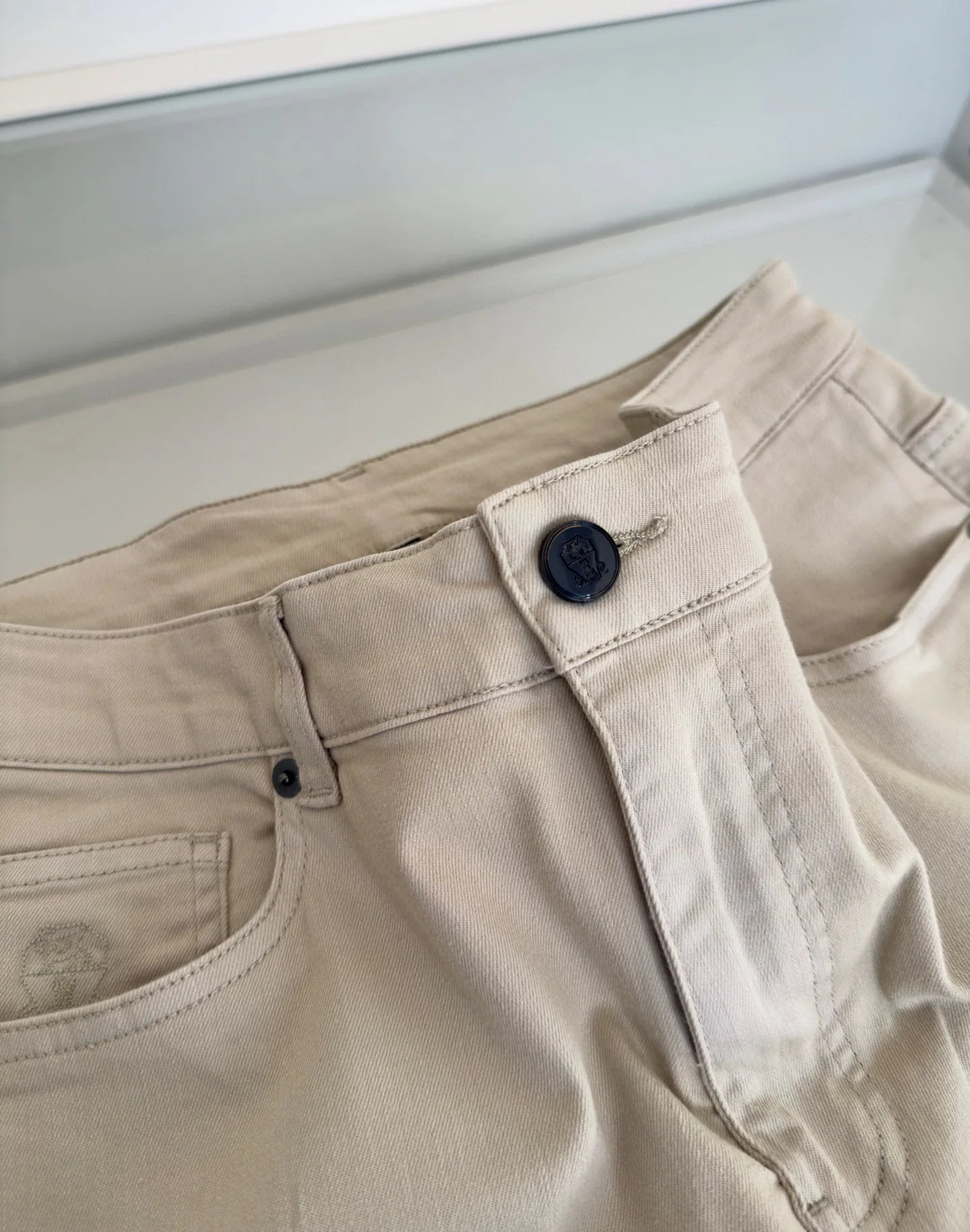 Italy BC men's spring and summer new mulberry silk cool breathable fashion casual small straight jeans