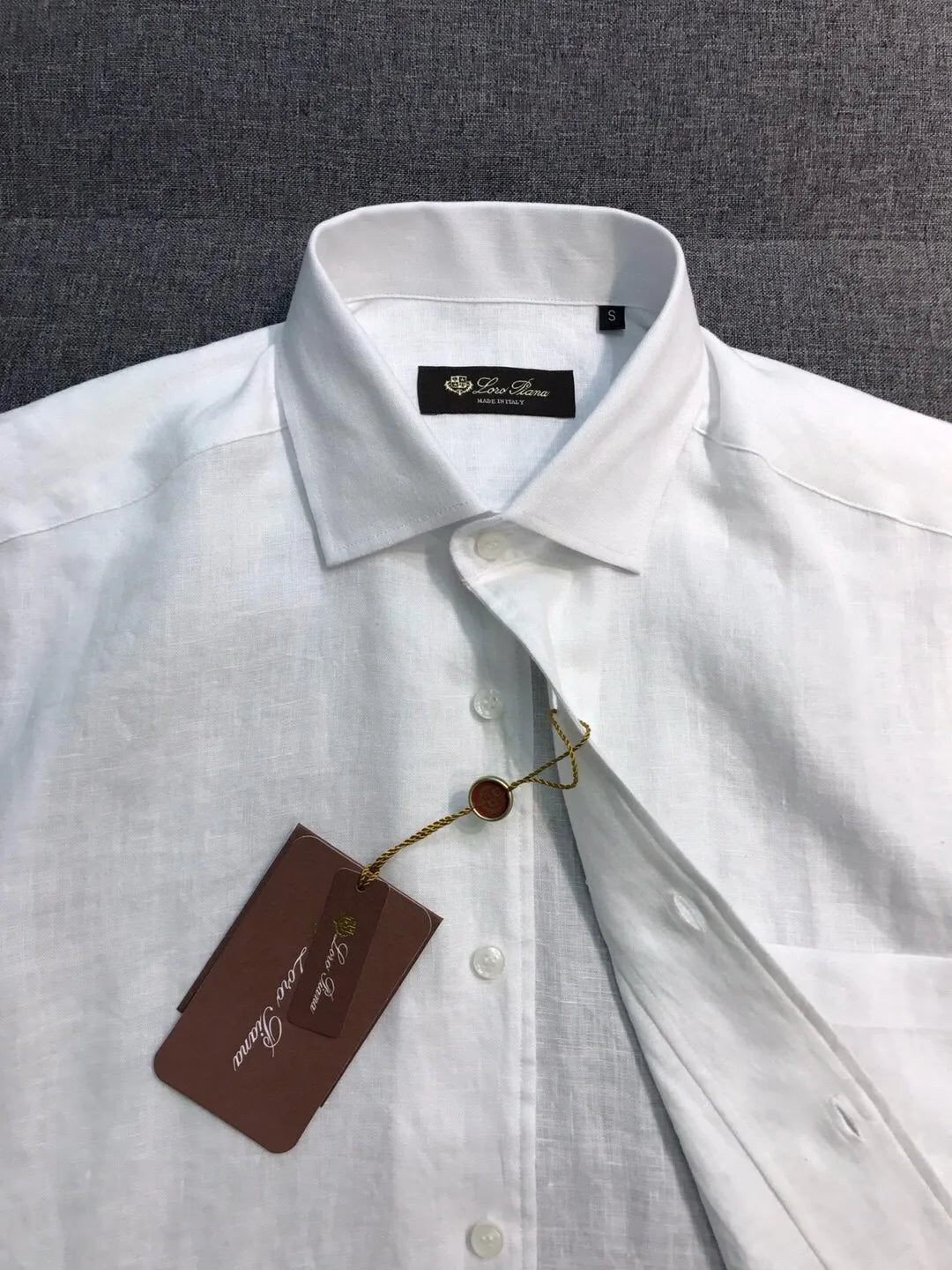 Italian LP Men's Clothing, Linen Business Casual Elegant Minimalist Long Sleeve Shirt Shirt
