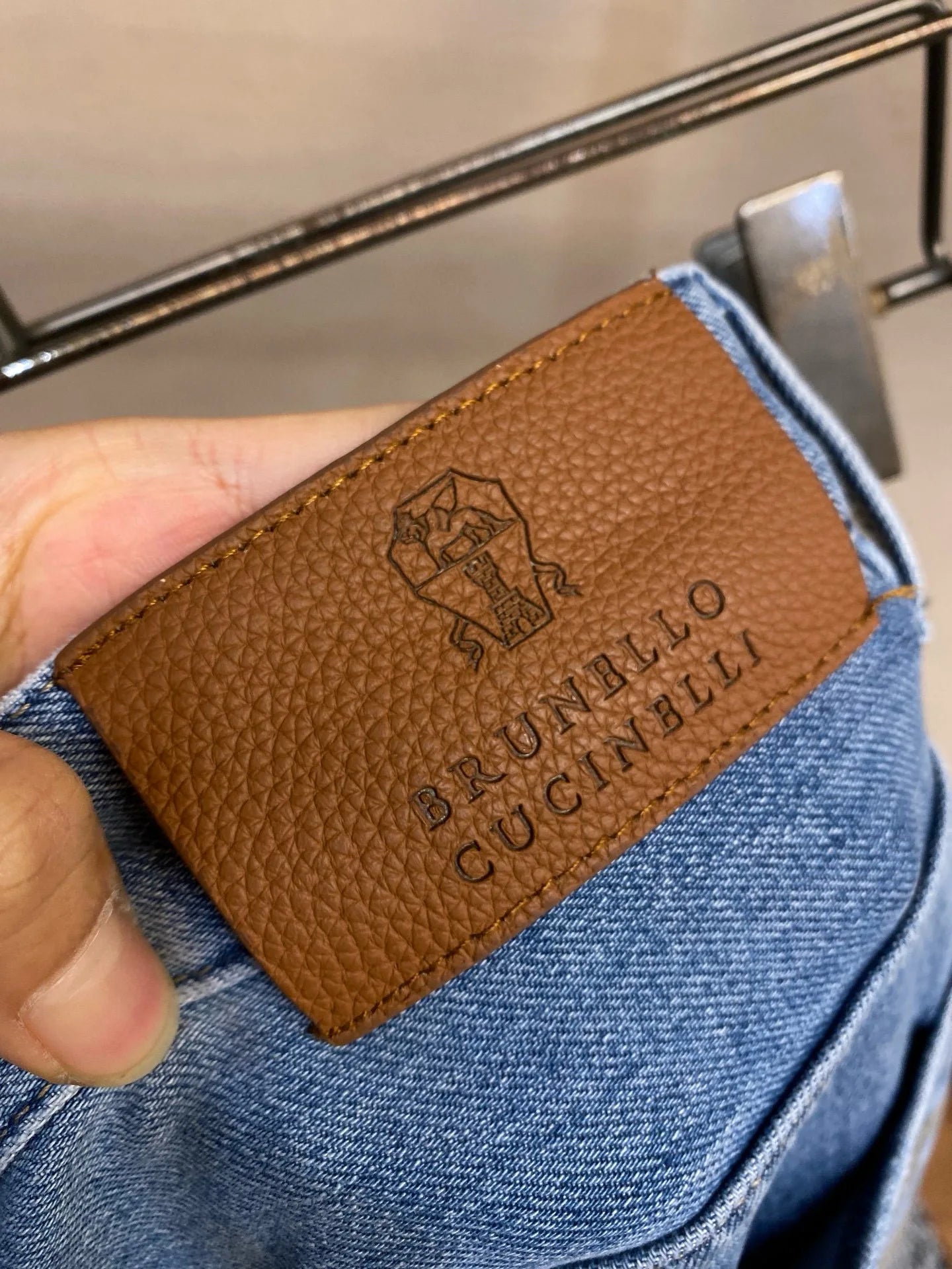 Italy BC men's spring and summer new washed blue micro-elastic breathable fashion casual old money wind small straight jeans