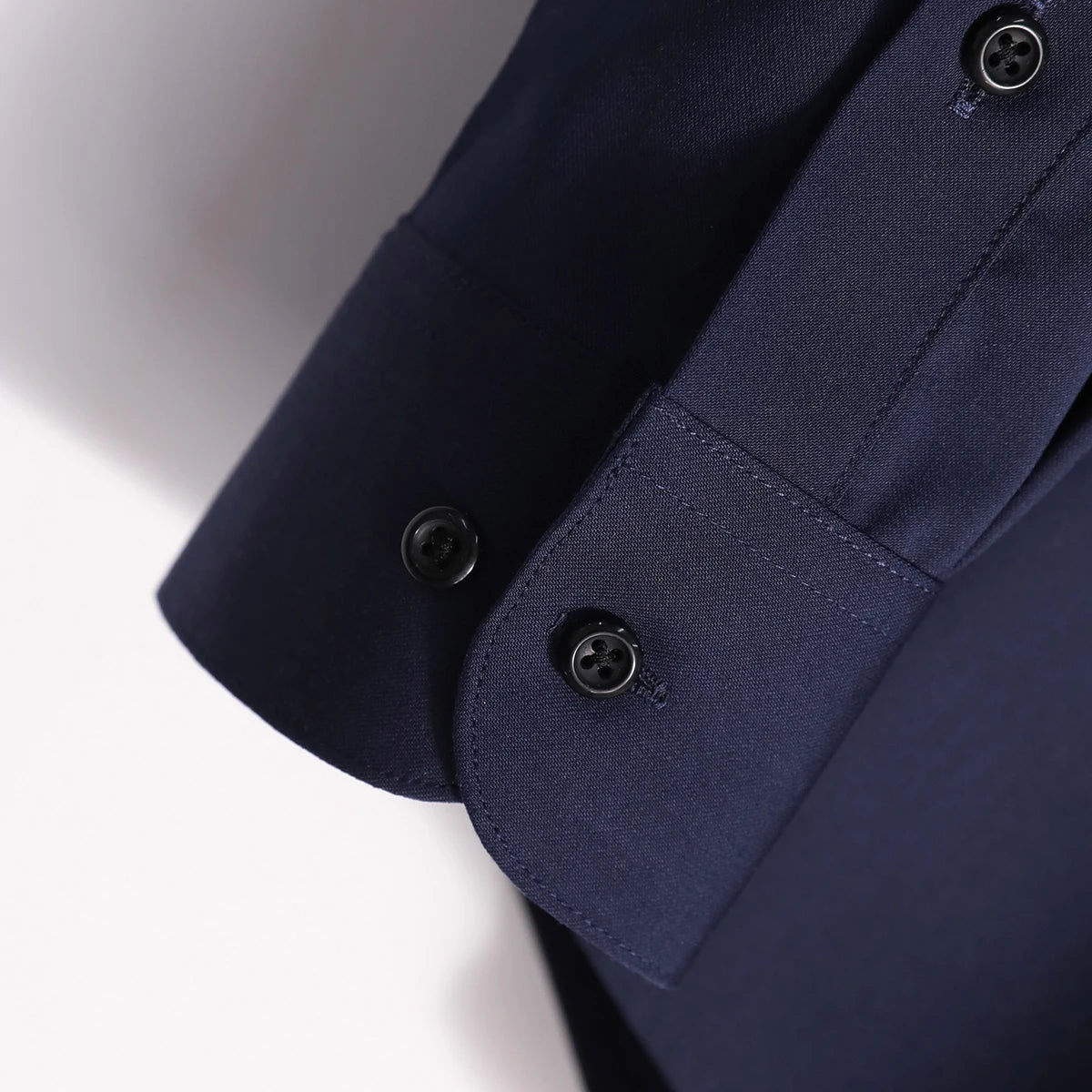 Italian luxury, spring new men's light business drape anti-wrinkle elastic long-sleeved shirt bottoming top