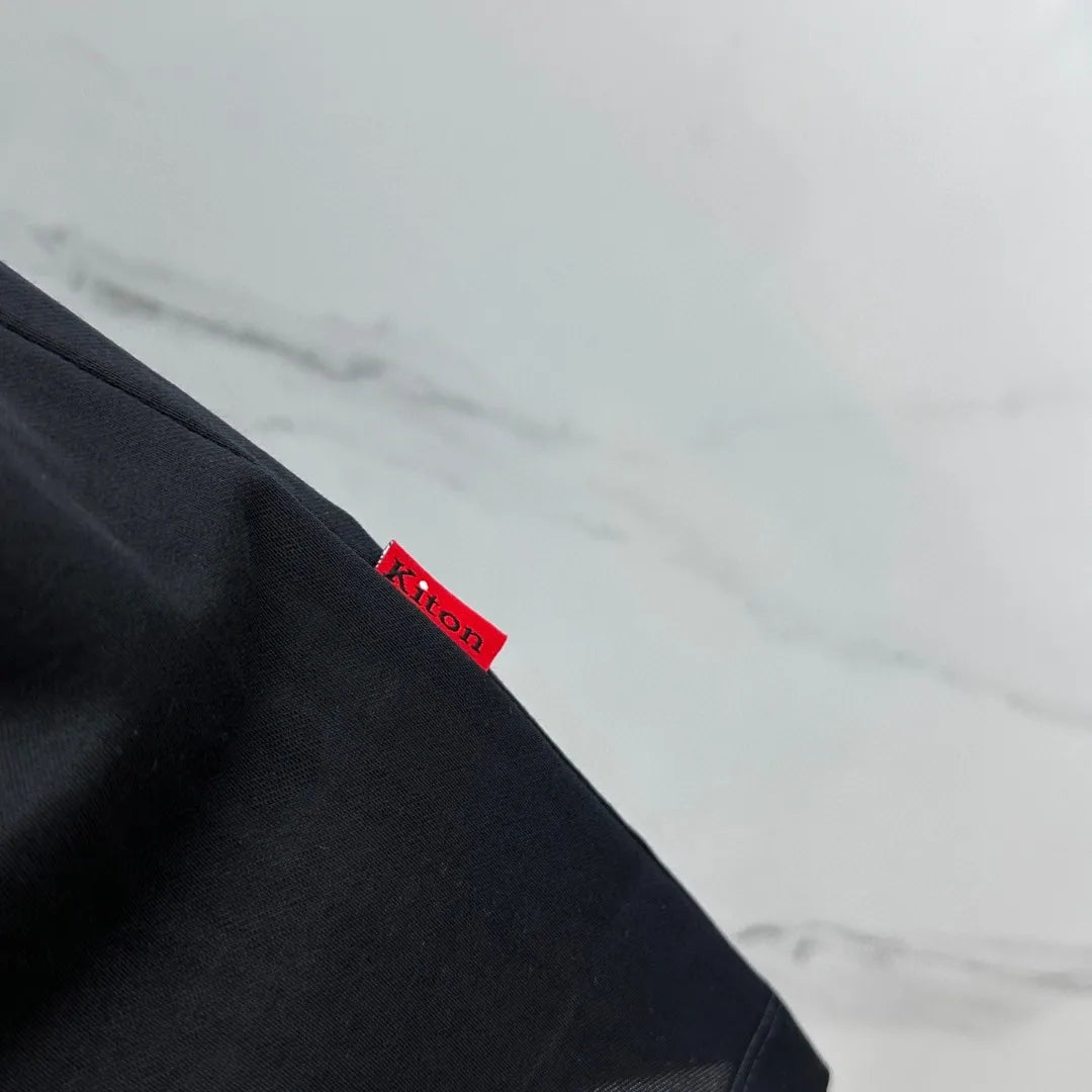 Italian kiton European and American light luxury men's clothing 25 summer lapel shirt jacket straight elastic pants casual suit