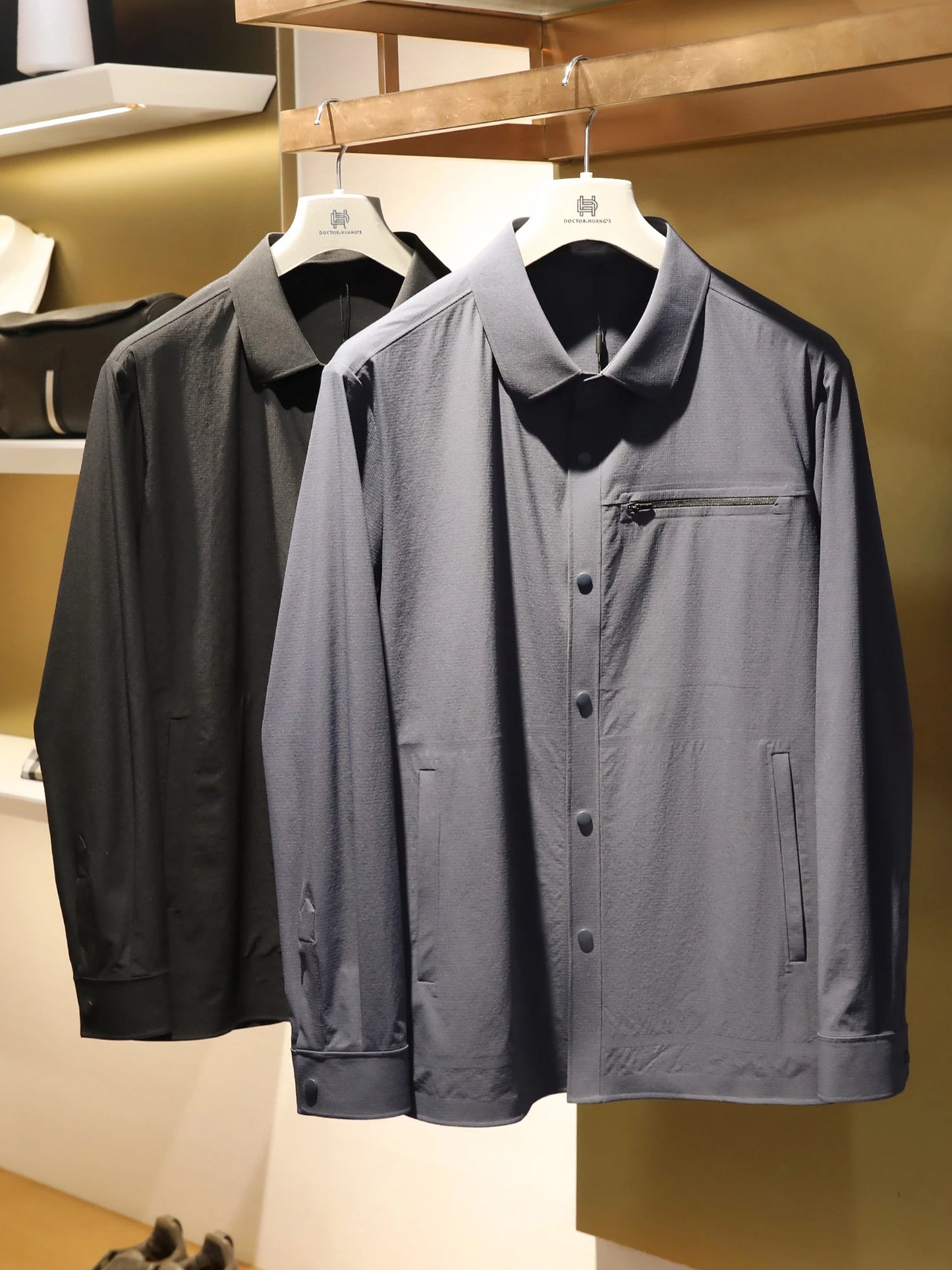 2025 Early Spring New Men's City Outdoor Commuter Business Casual Shirt Light and Thin Jacket