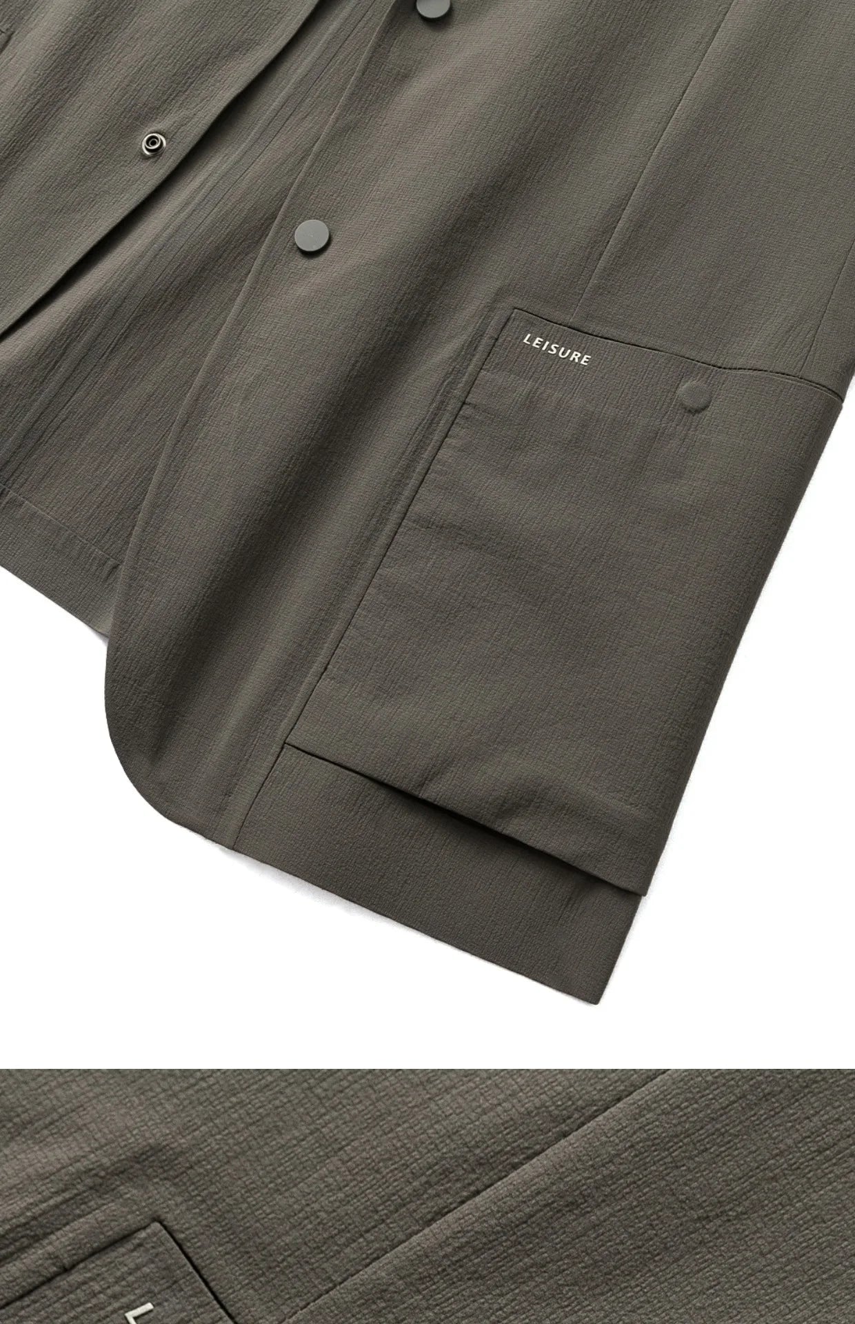 Spring and summer new men's light business leisure high-end urban outdoor breathable three-proof pressure rubber suit