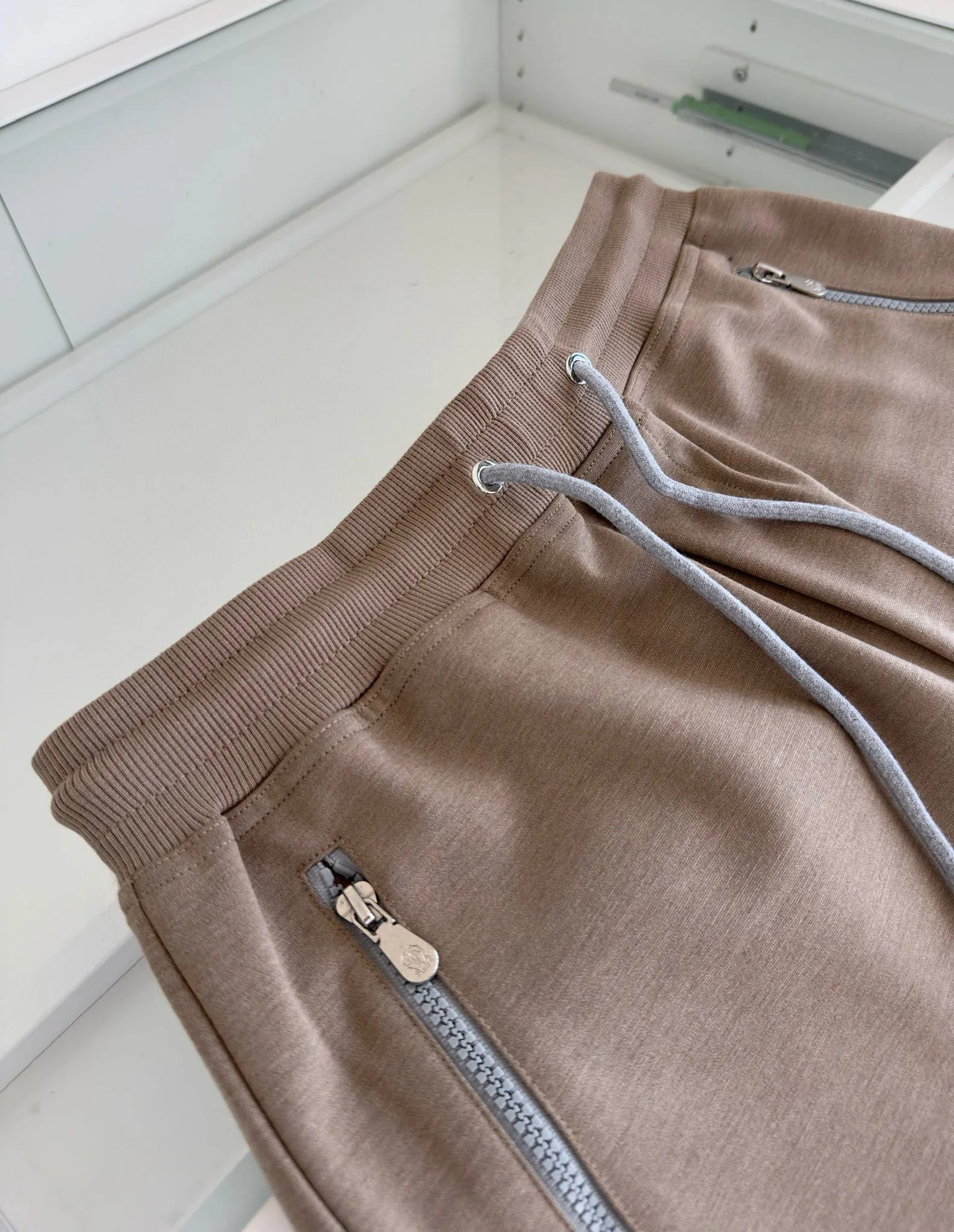 Italian BC high count pure cotton blended breathable fabric retro shorts