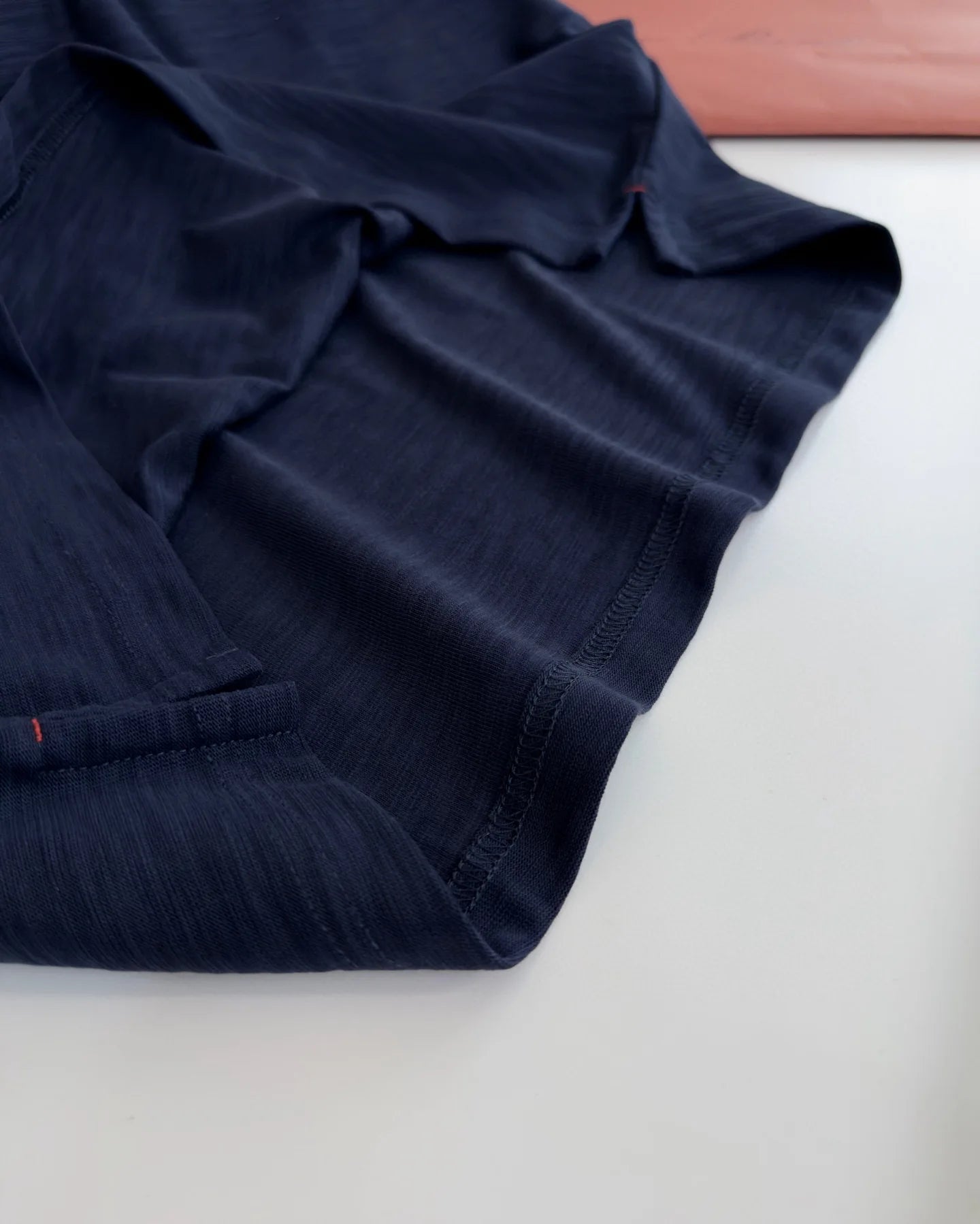Italian LP men's clothing new custom-woven breathable fabric fashion casual old money wind round neck short-sleeved T-shirt