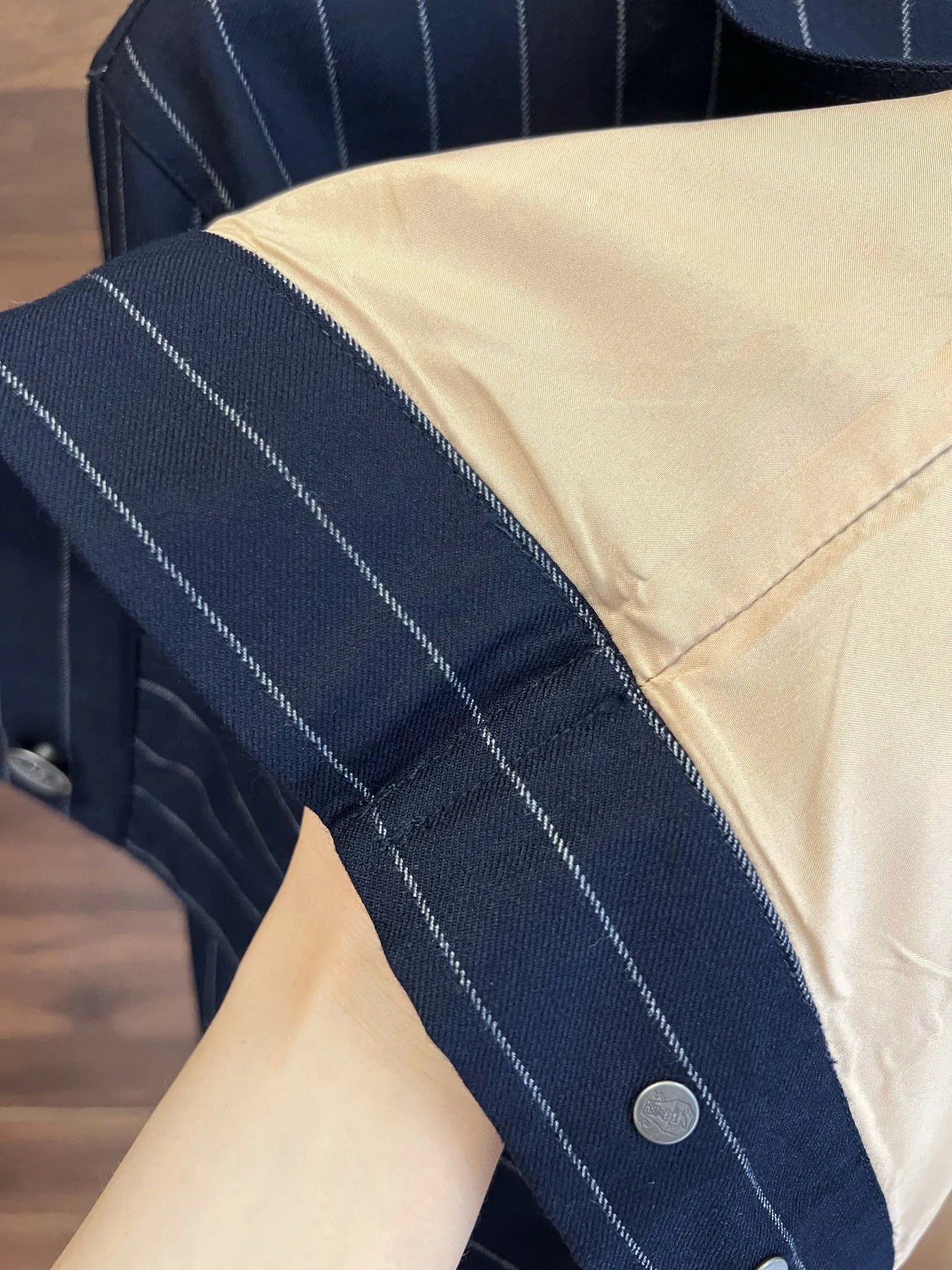 Italy BC old money style men's clothing 24 autumn and winter new wool material striped fashion business casual jacket