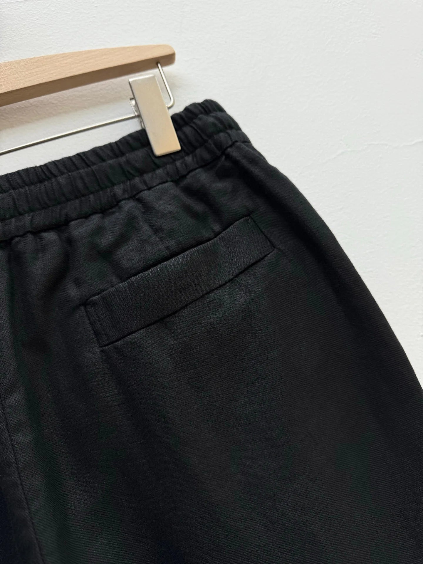 High quality, old money style 100% linen, elastic waist fashion loose straight linen casual trousers
