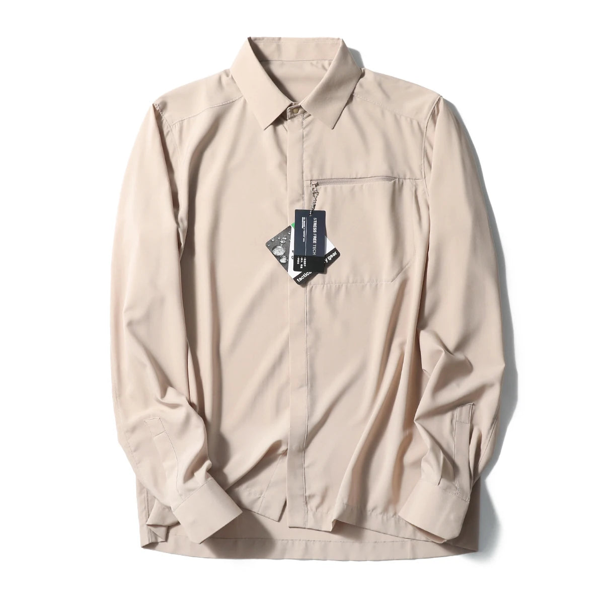 Outdoor 2024 spring and summer new waterproof breathable elastic sunscreen long-sleeved shirt