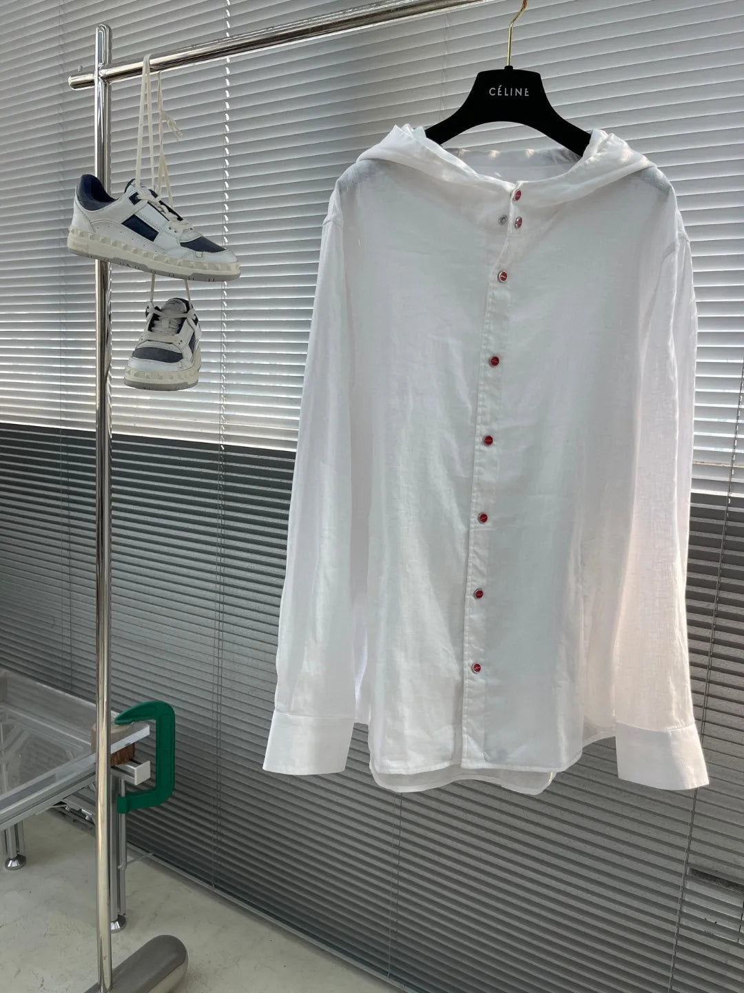 Italian Kiton Old Money Wind Summer High Version Pure Linen Windproof Sunscreen Casual Hooded Shirt Thin Jacket Men and Women