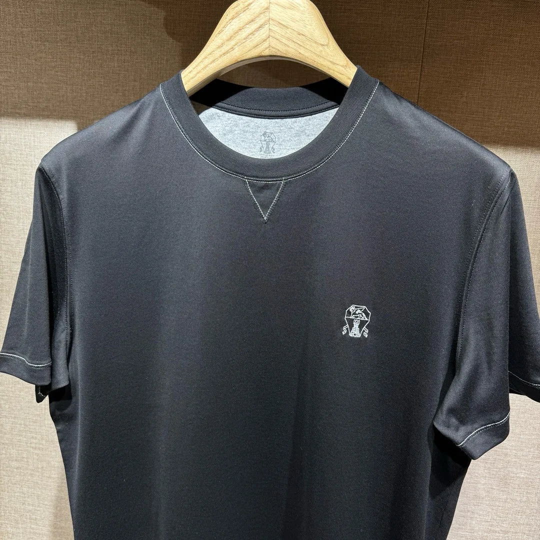 Italy BC men's summer new cotton fabric fashion versatile casual, bottoming shirt short-sleeved T-shirt