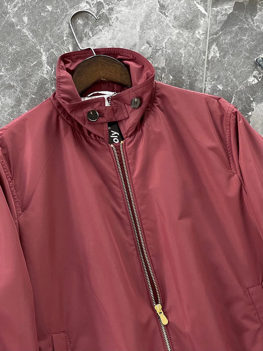 Italy BC men's clothing autumn and winter new fashion casual old money wind Harrington built-in thin cotton thermal jacket
