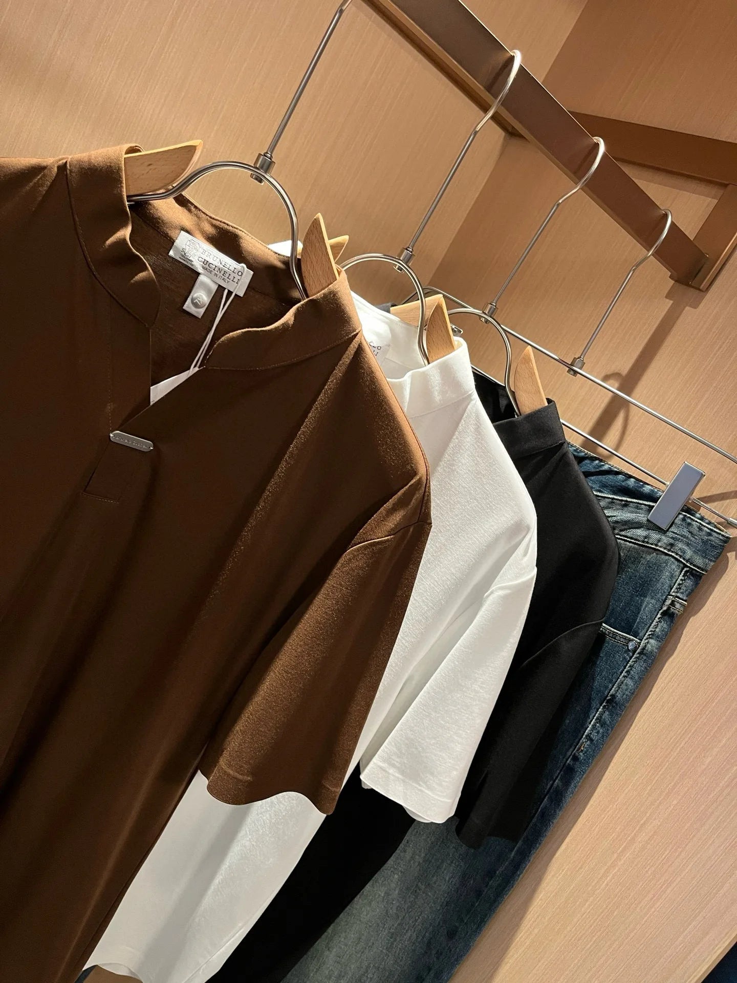 Italy BC summer new yarn cotton breathable simple fashion casual short-sleeved T-shirt