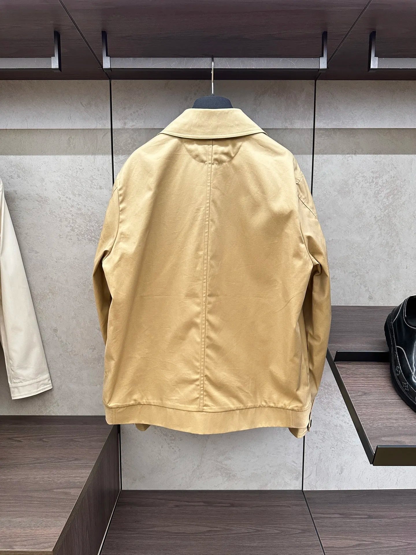 2025 spring new kiton chiton men's long-sleeved flight suit fashion versatile lapel solid color jacket