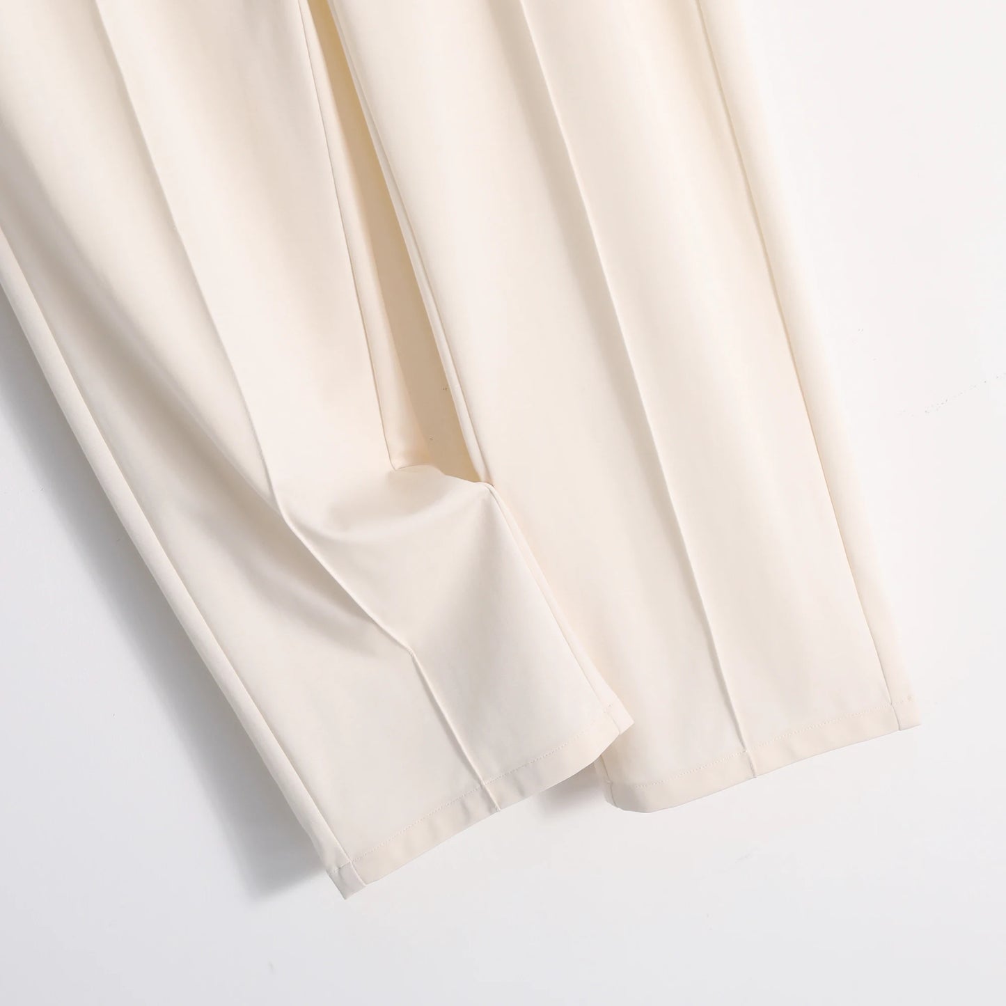 Italian luxury ZZ series 2025 spring and summer new men's high-end cool mulberry silk Tencel blend trousers