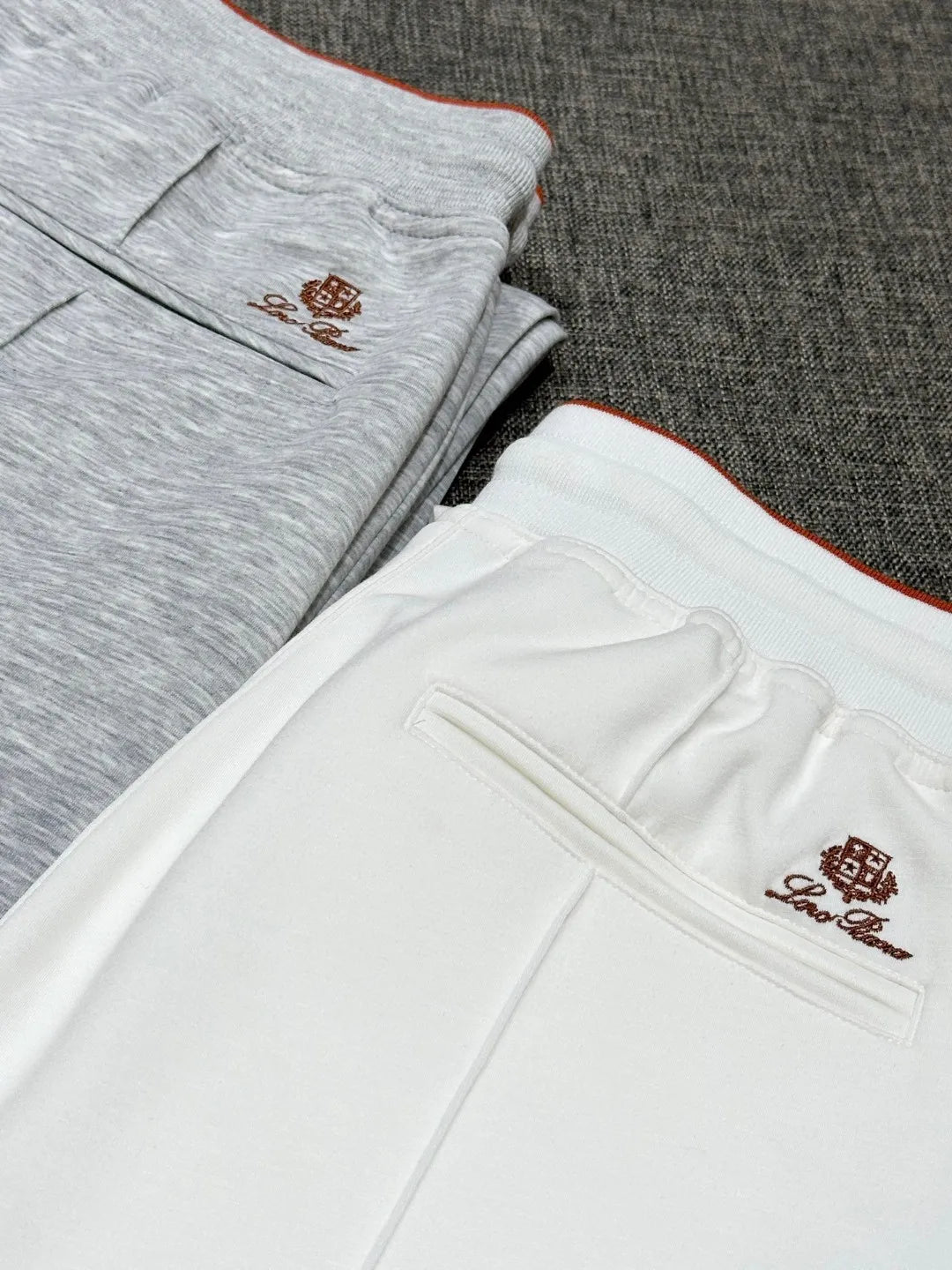 LP Old Money Wind Tencel Cotton Blended Elastic Waist Straight Leg Wide Leg Casual Pants
