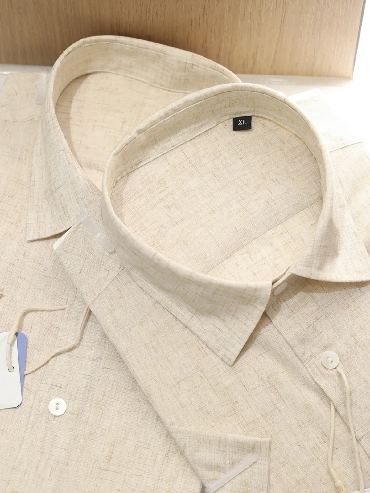 Z Italian luxury summer new light and thin liquid ammonia ice silk linen breathable and easy to take care of short-sleeved shirt