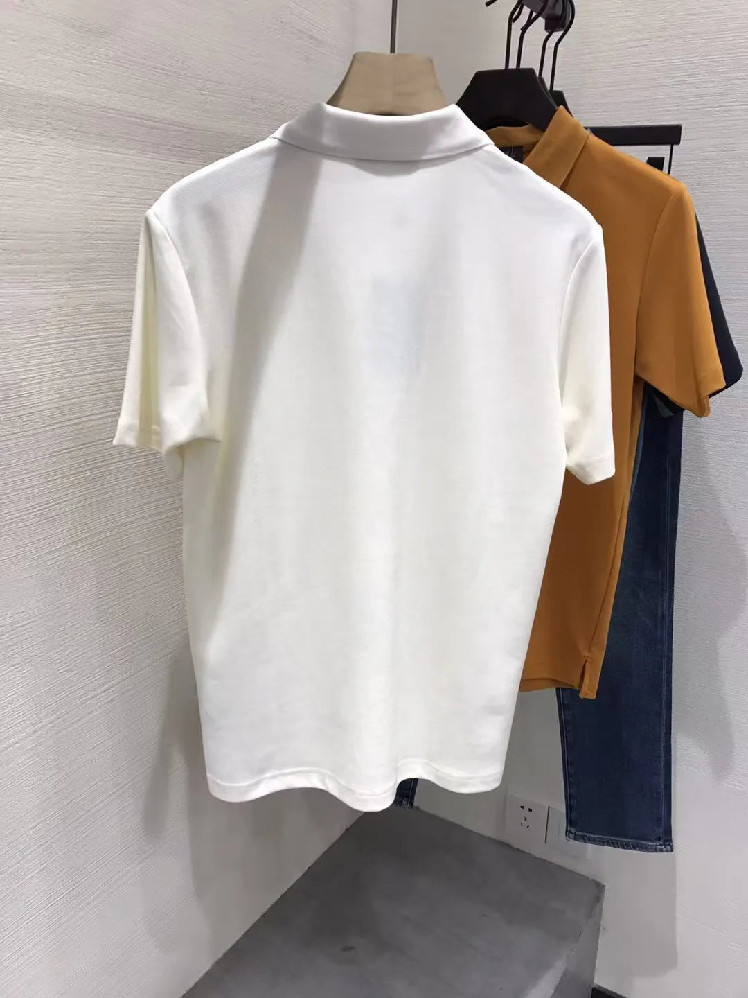 Italian European and American old money style 25 summer minimalist lapel short-sleeved business casual polo shirt