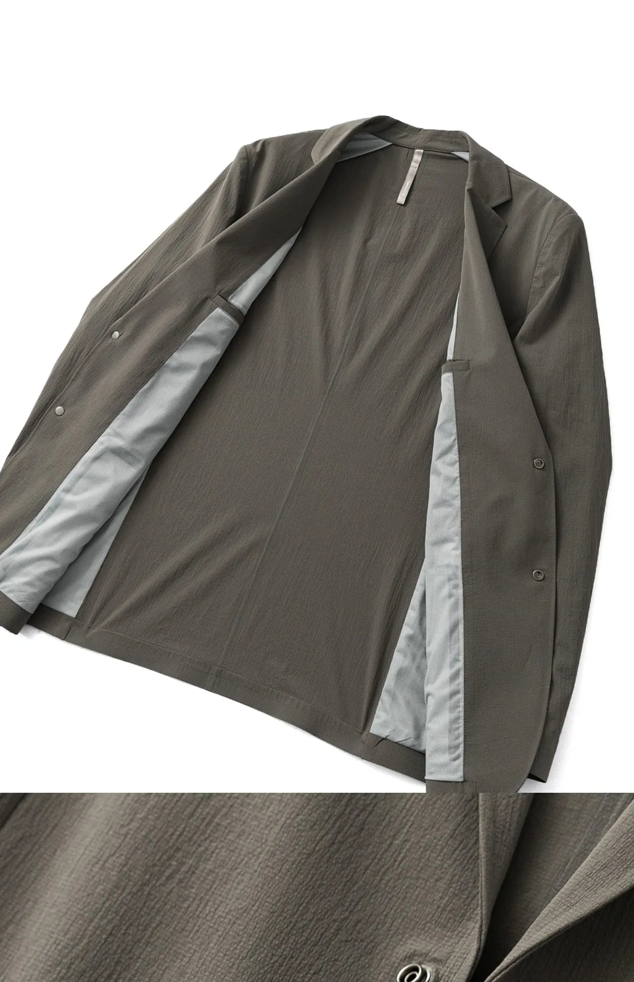 Spring and summer new men's light business leisure high-end urban outdoor breathable three-proof pressure rubber suit