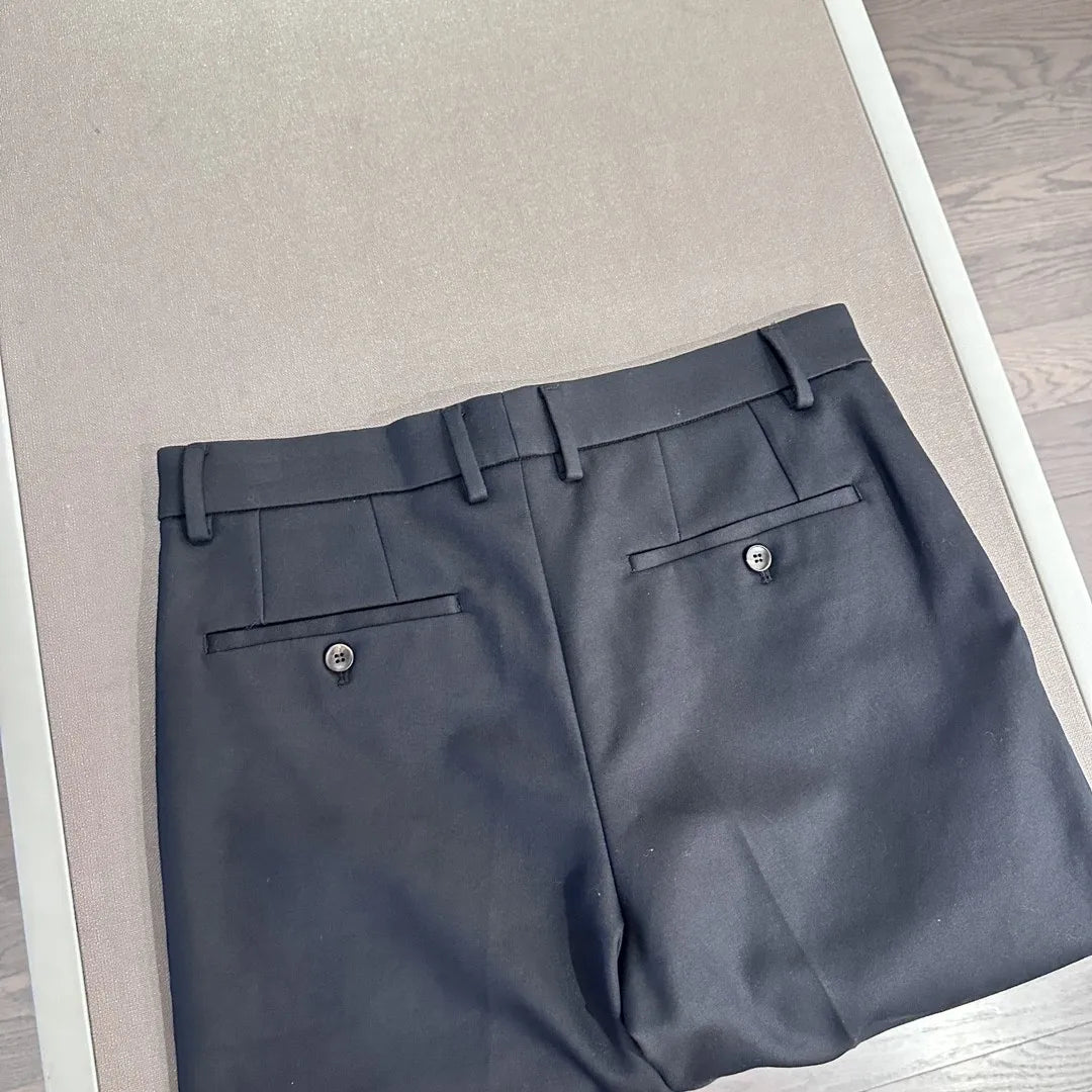 Italian BC vintage style men's 25 summer business simple and versatile straight leg casual trousers