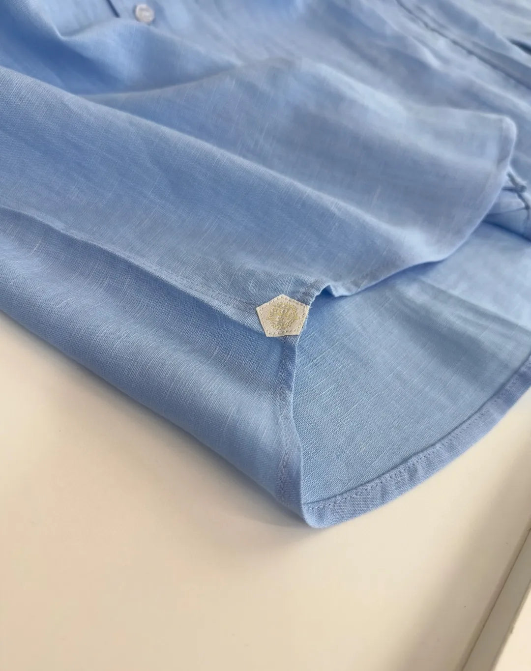 Italian LP Light Luxury Men's Spring and Summer Pure Linen Business Casual Elegant Long Sleeve Shirt Shirt