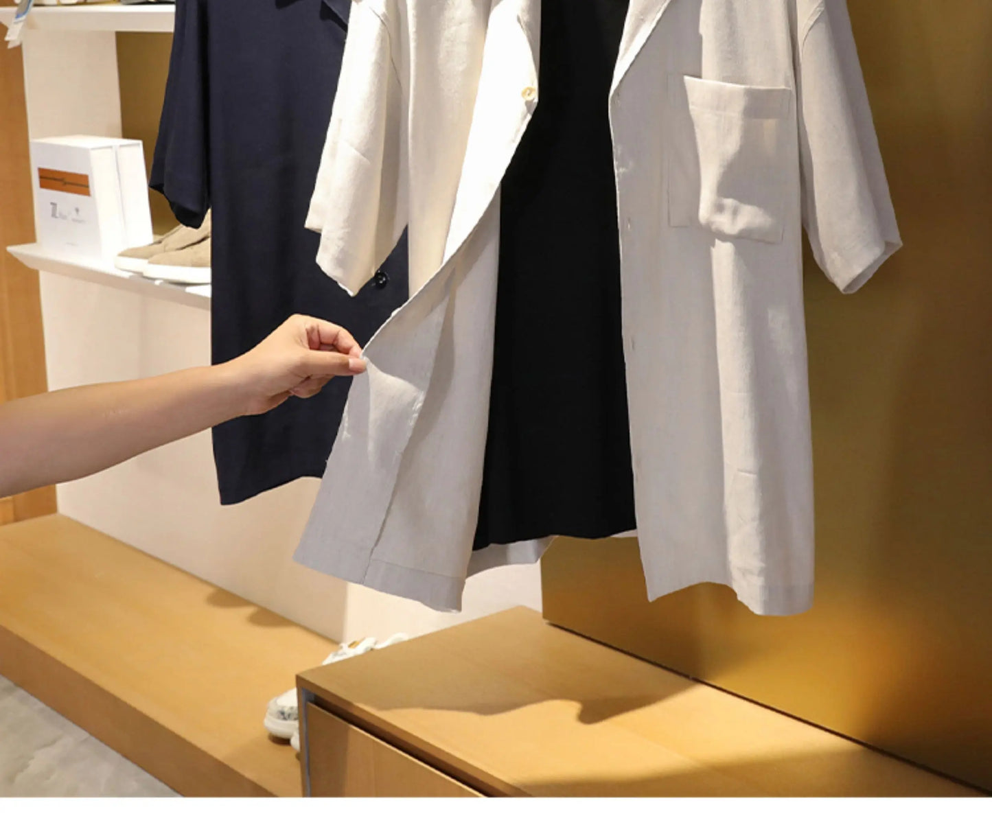 2025 summer new men's high-end old money style linen short-sleeved shirt set lazy style two-piece set