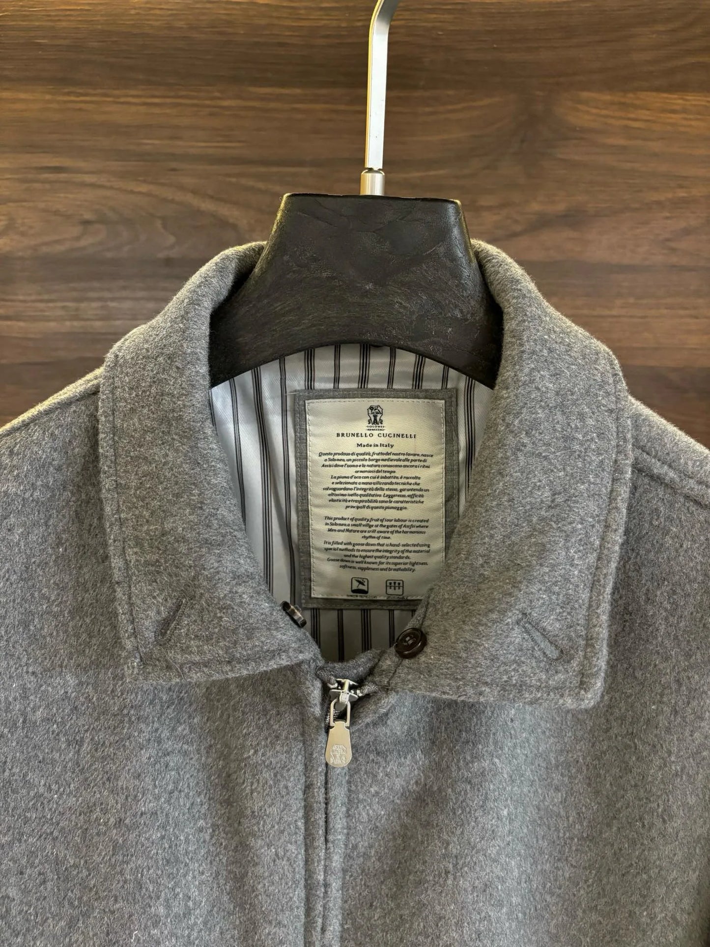 Italy BC men's clothing autumn and winter new old money style fashion casual thick wool cashmere thermal lapel jacket jacket