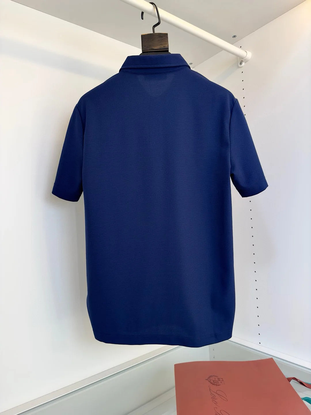 Italian LP men's summer new spandex breathable fabric simple business casual short-sleeved polo shirt