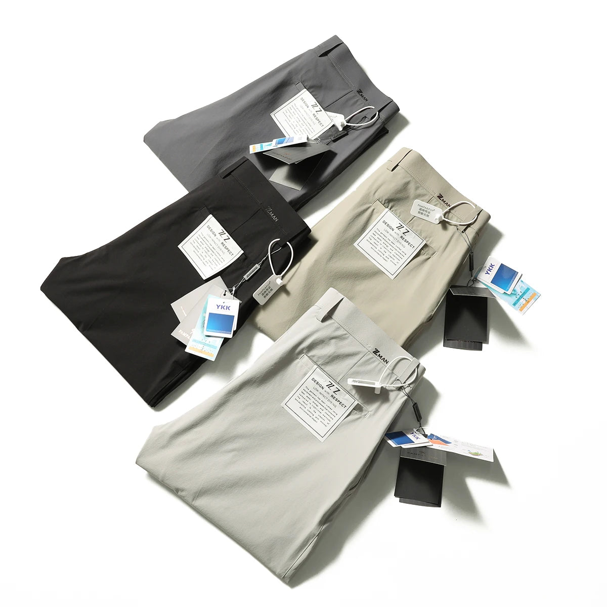 Italian light luxury ZZ 2025 summer new business casual trousers elastic three-proof anti-wrinkle quick-drying trousers