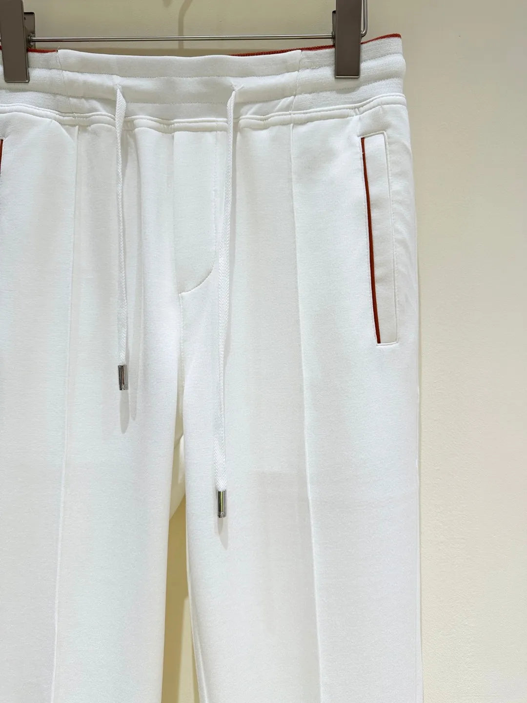 LP Old Money Wind Tencel Cotton Blended Elastic Waist Straight Leg Wide Leg Casual Pants