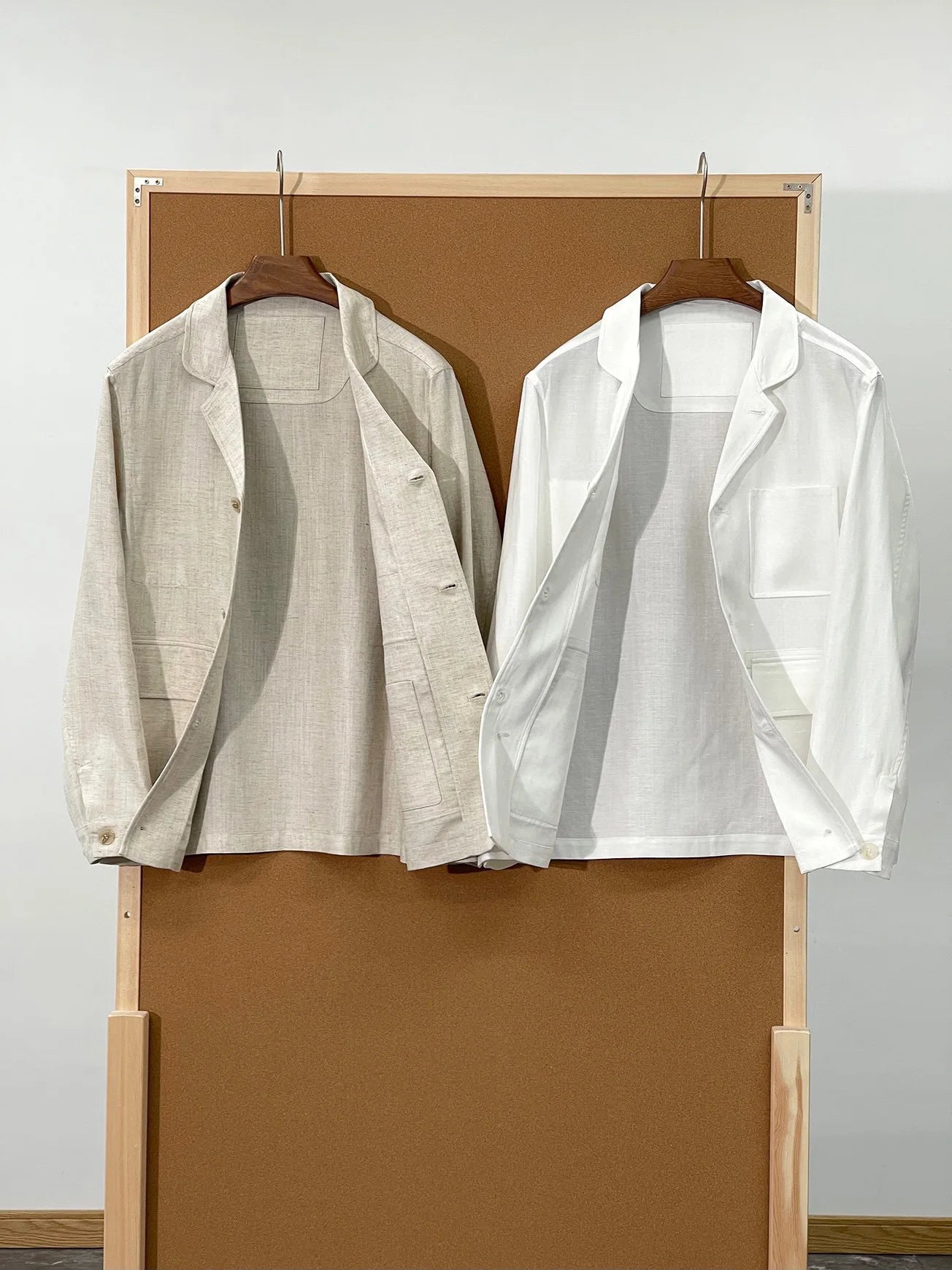 Low key old money style BC spring lyocell linen blend lapel jacket jacket