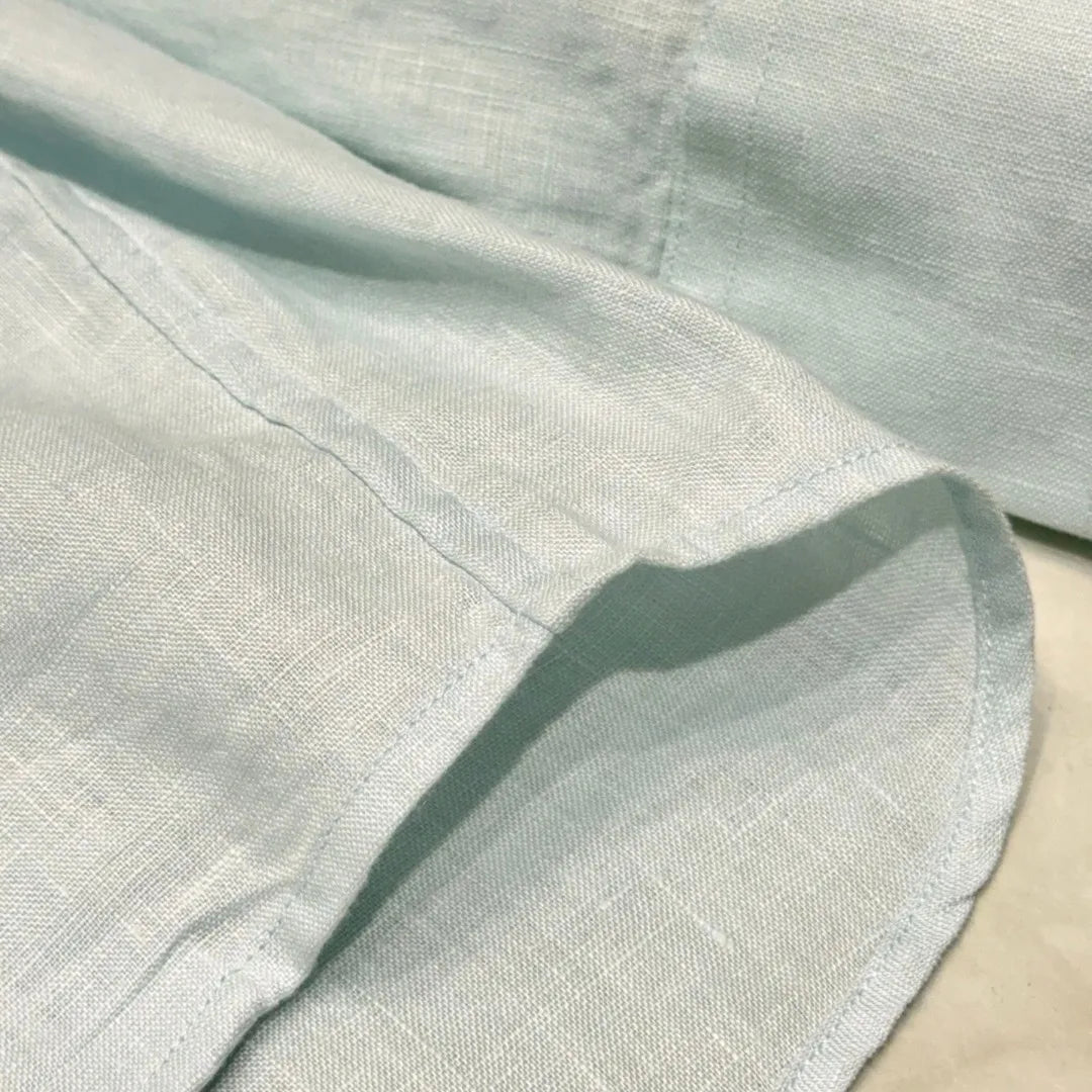 Italian Kiton Old Money Wind Summer High Version Pure Linen Windproof Sunscreen Casual Hooded Shirt Thin Jacket Men and Women