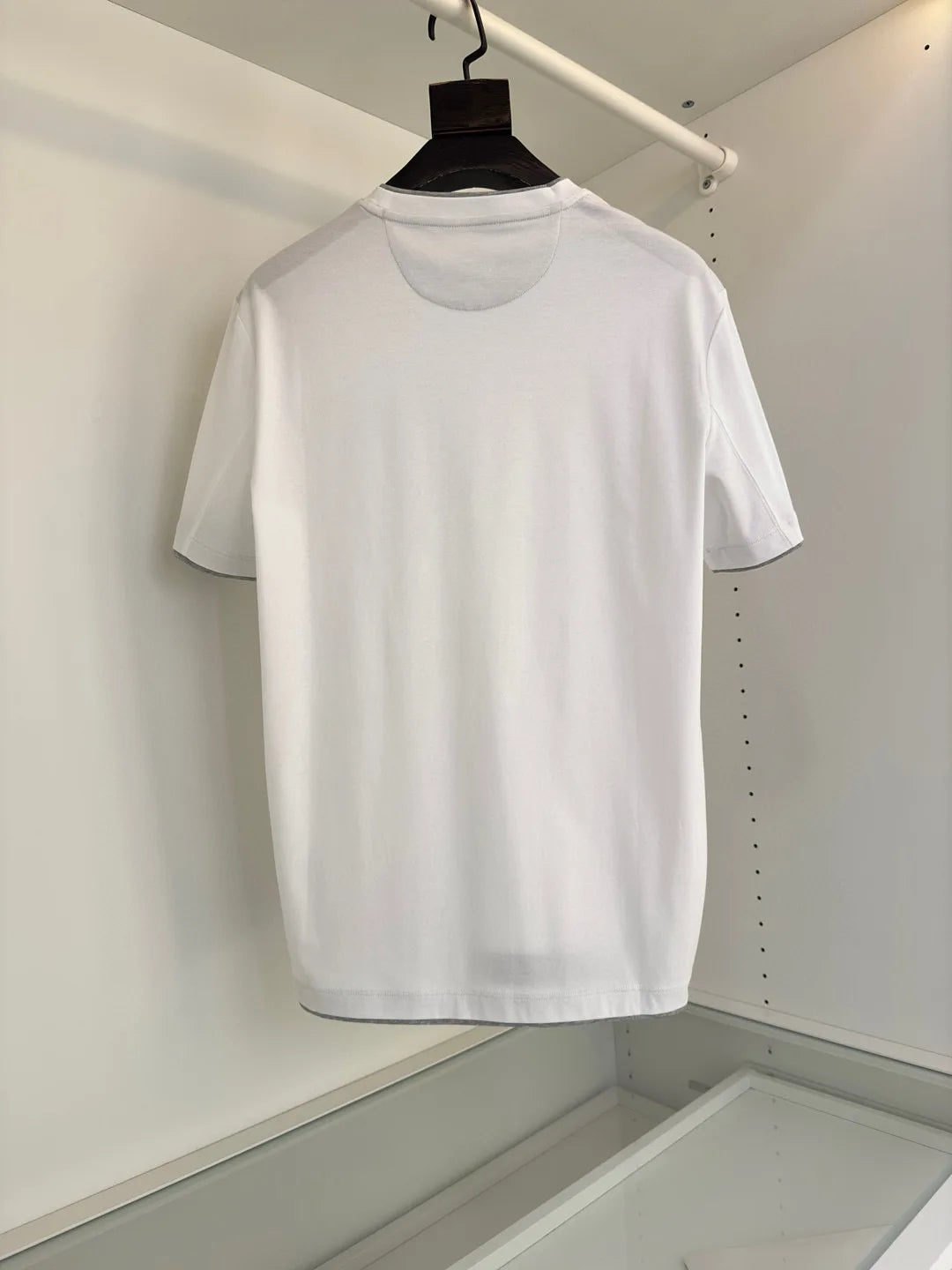 Italy BC men's clothing 25 summer new long-staple cotton breathable fake two fashion casual old money wind short-sleeved T-shirt