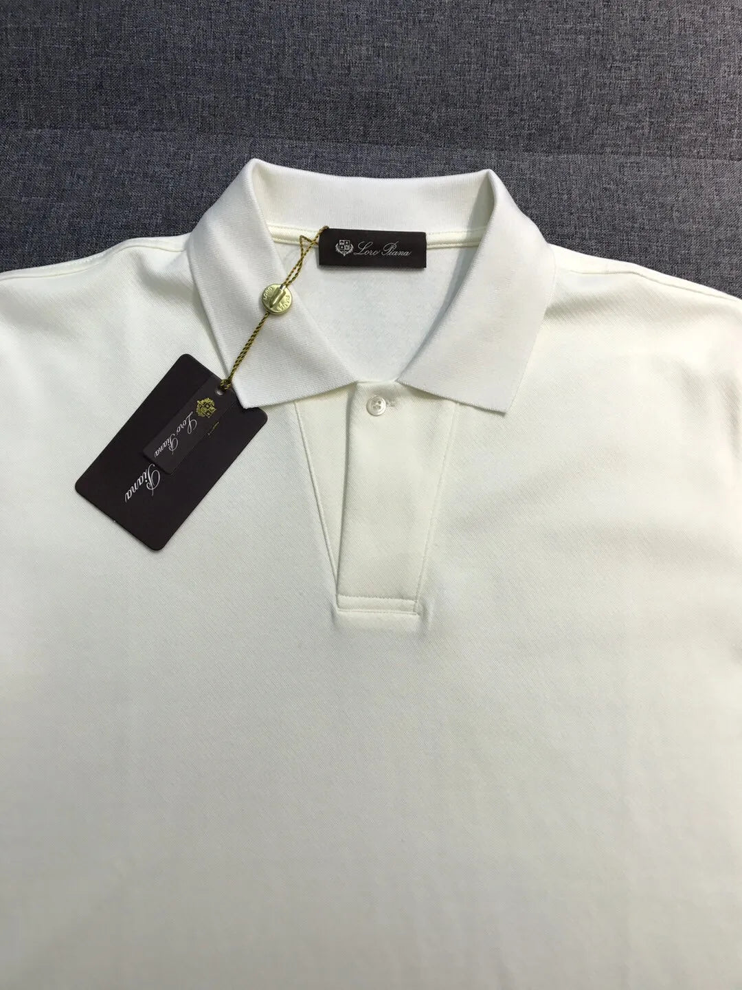 Italian LP old money style light luxury men's summer simple business casual lapel short sleeved polo shirt