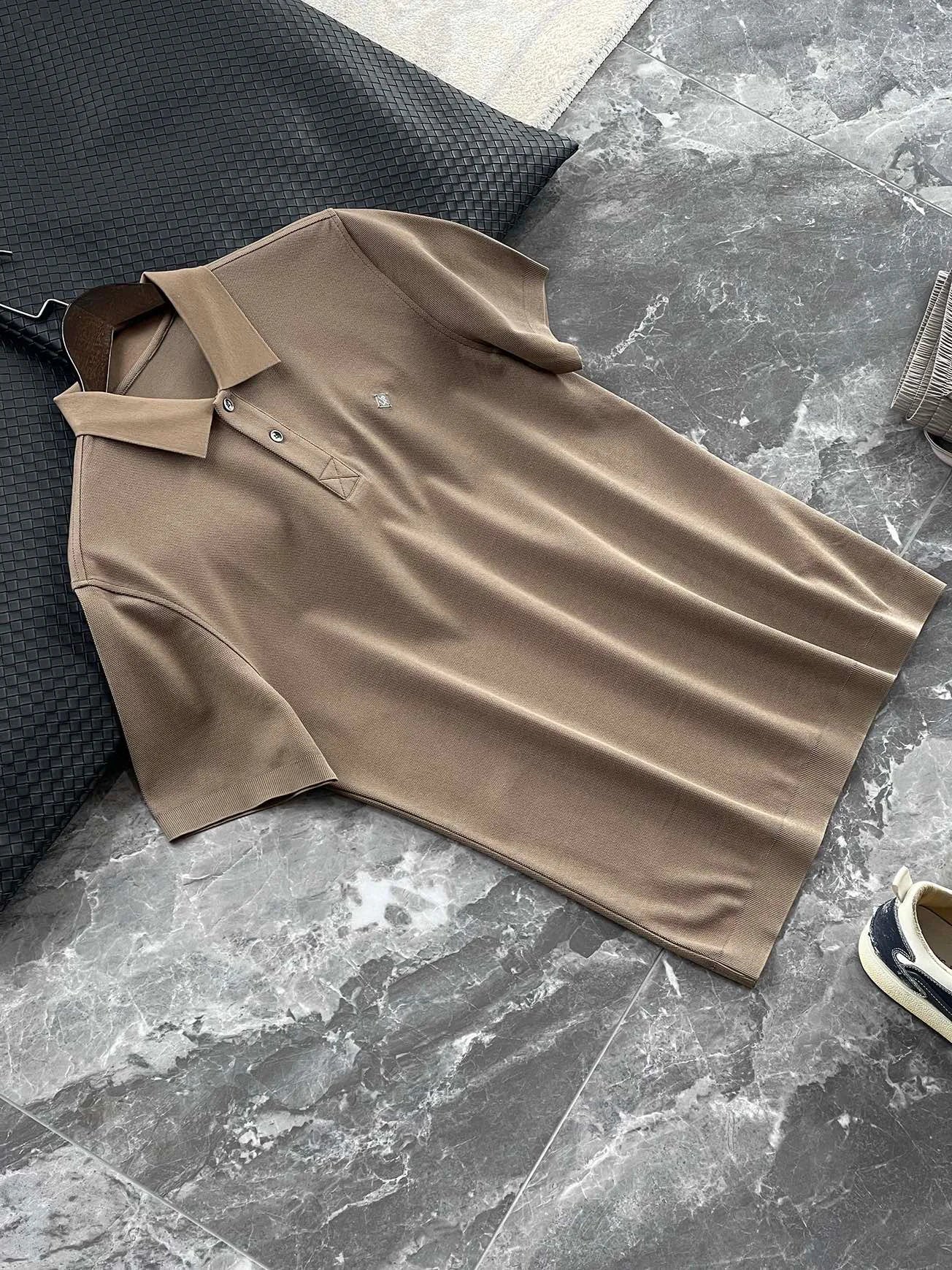 Summer, light luxury business commute casual lapel short-sleeved T-shirt polo shirt