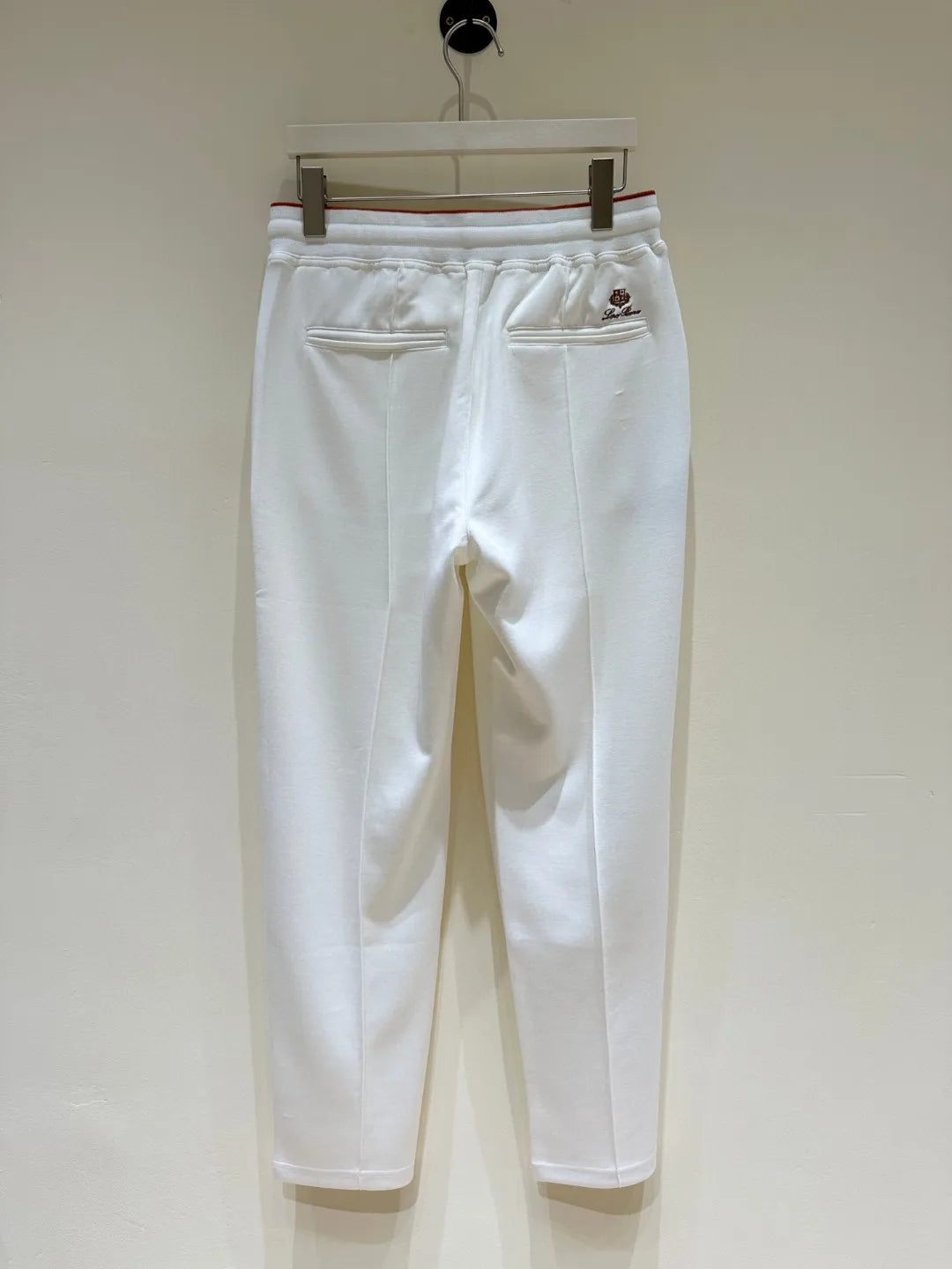 LP Old Money Wind Tencel Cotton Blended Elastic Waist Straight Leg Wide Leg Casual Pants