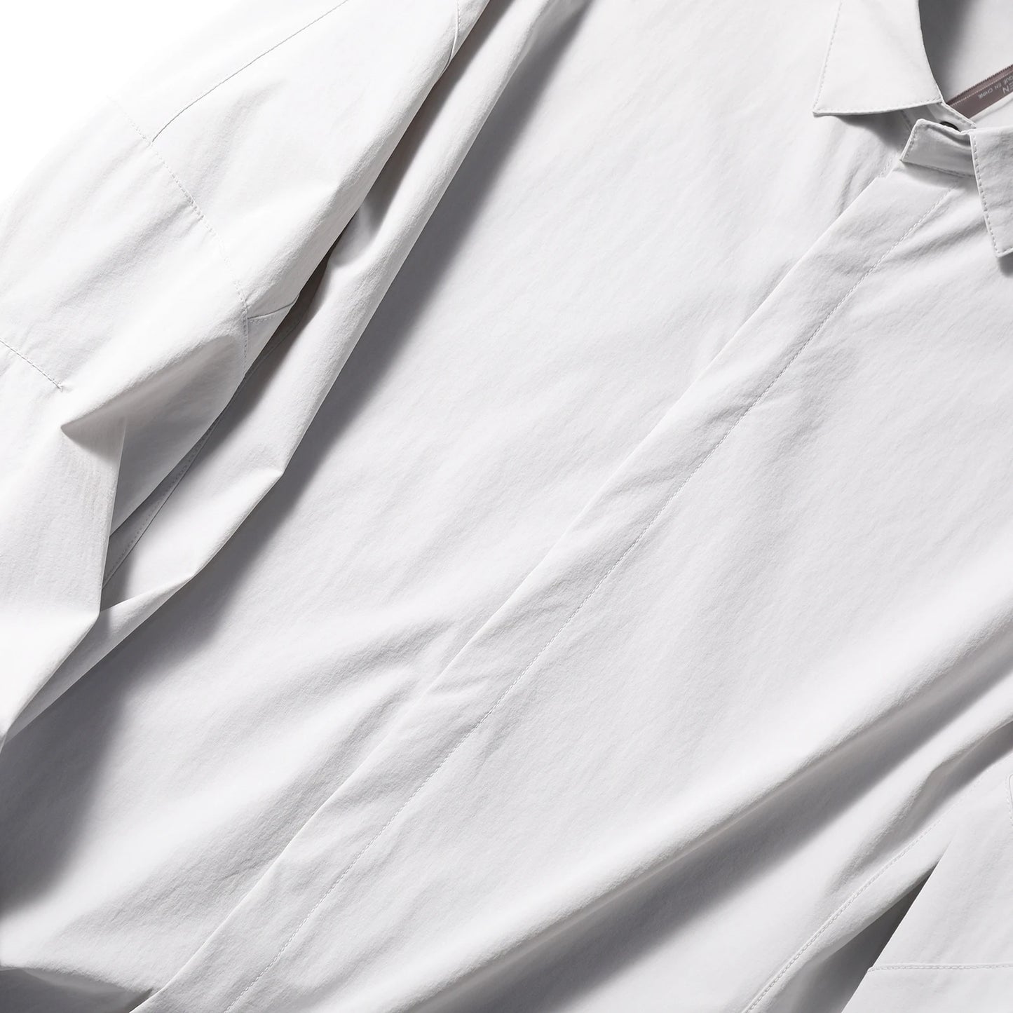 2025 summer new men's business and leisure outdoor quick-drying breathable high-elastic shirt light and thin long-sleeved shirt