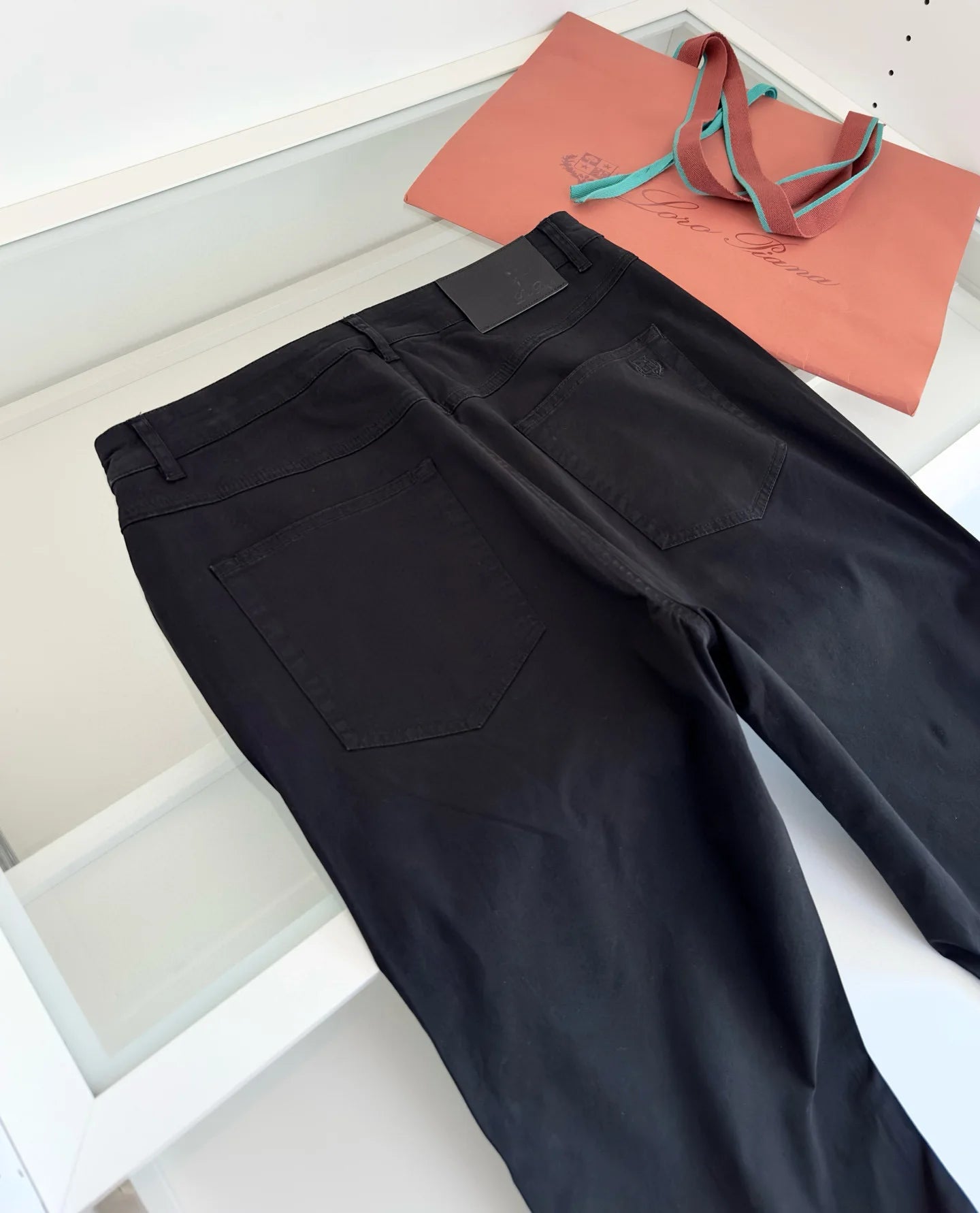 Italian LP men's clothing, spring and summer new solid color micro-elastic breathable simple fashion small straight casual pants