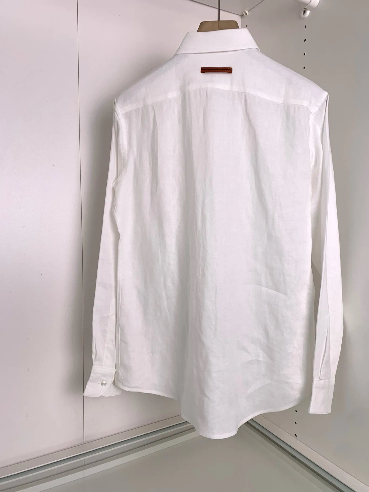 【Multiple color options】100% linen loose cut light luxury business casual breathable linen long sleeve shirt