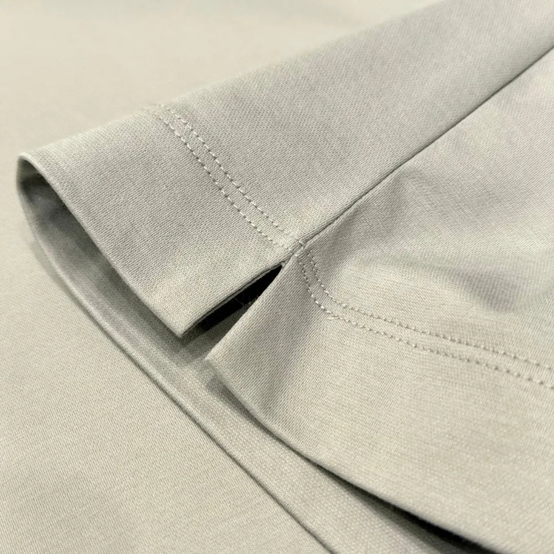 Italian old money style, business fashion urban style summer high version lapel short-sleeved polo shirt