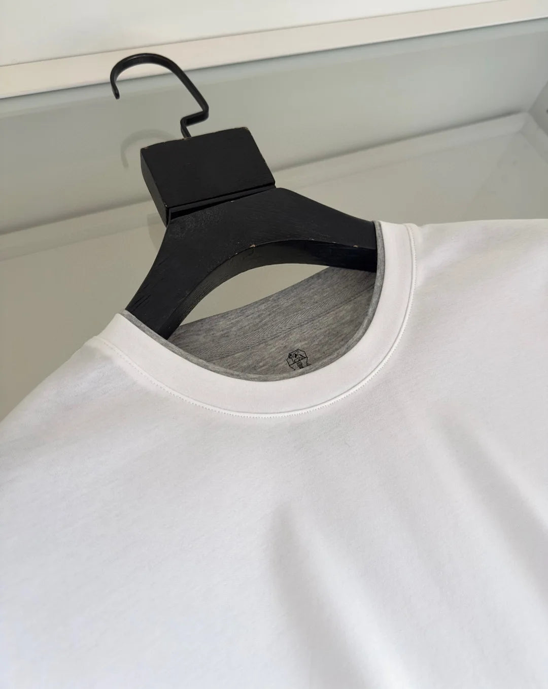 Italy BC men's clothing 25 summer new long-staple cotton breathable fake two fashion casual old money wind short-sleeved T-shirt