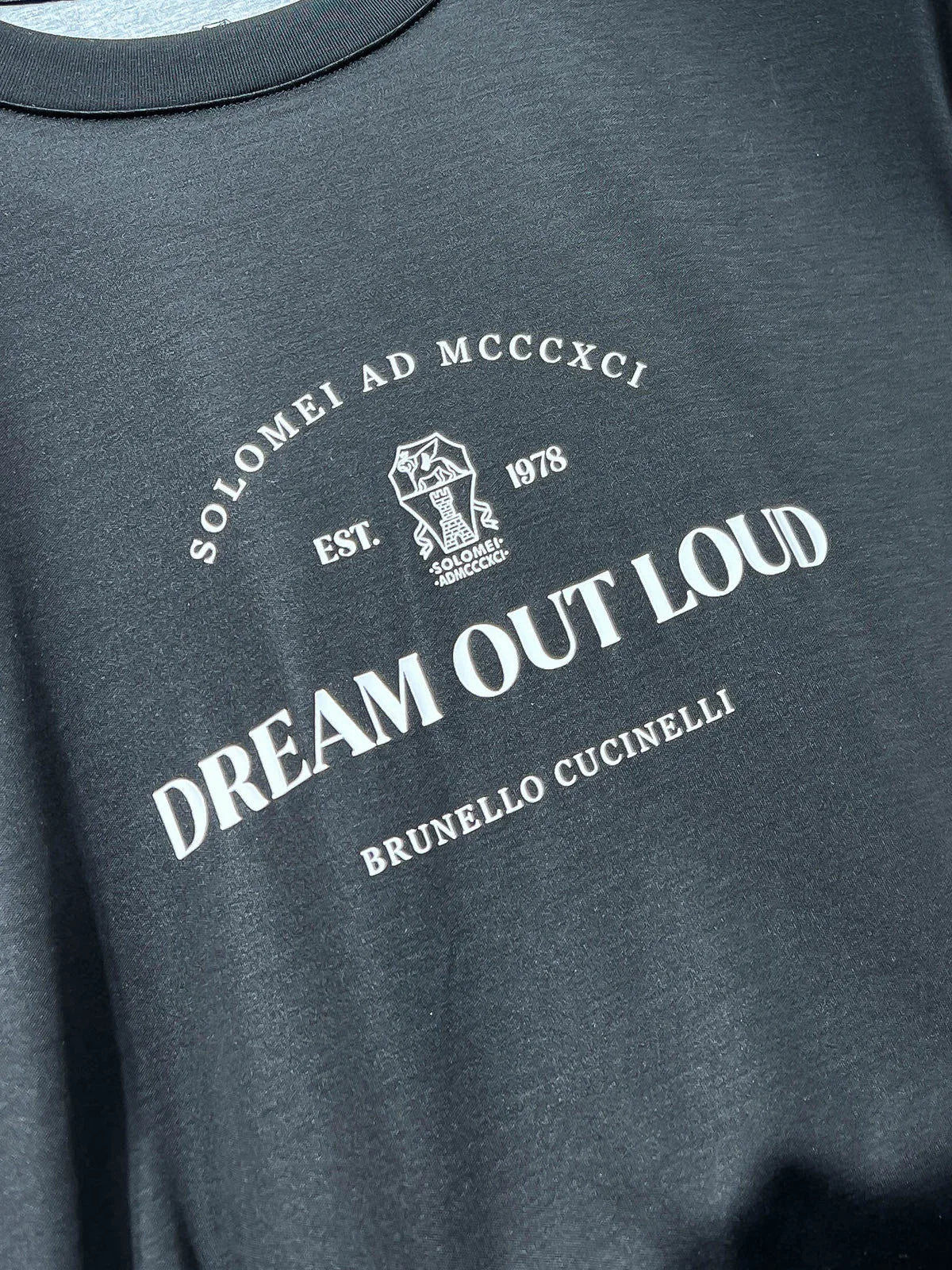 Italy BC men's clothing summer new cotton breathable solid color fashion casual old money wind round neck short sleeve T-shirt