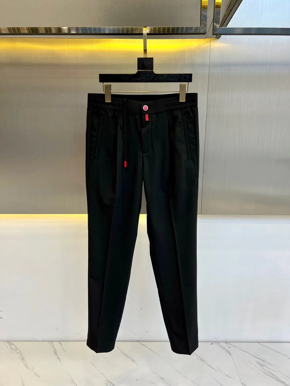 25 summer new kiton chiton men's solid color straight pants solid color simple fashion versatile casual pants trousers