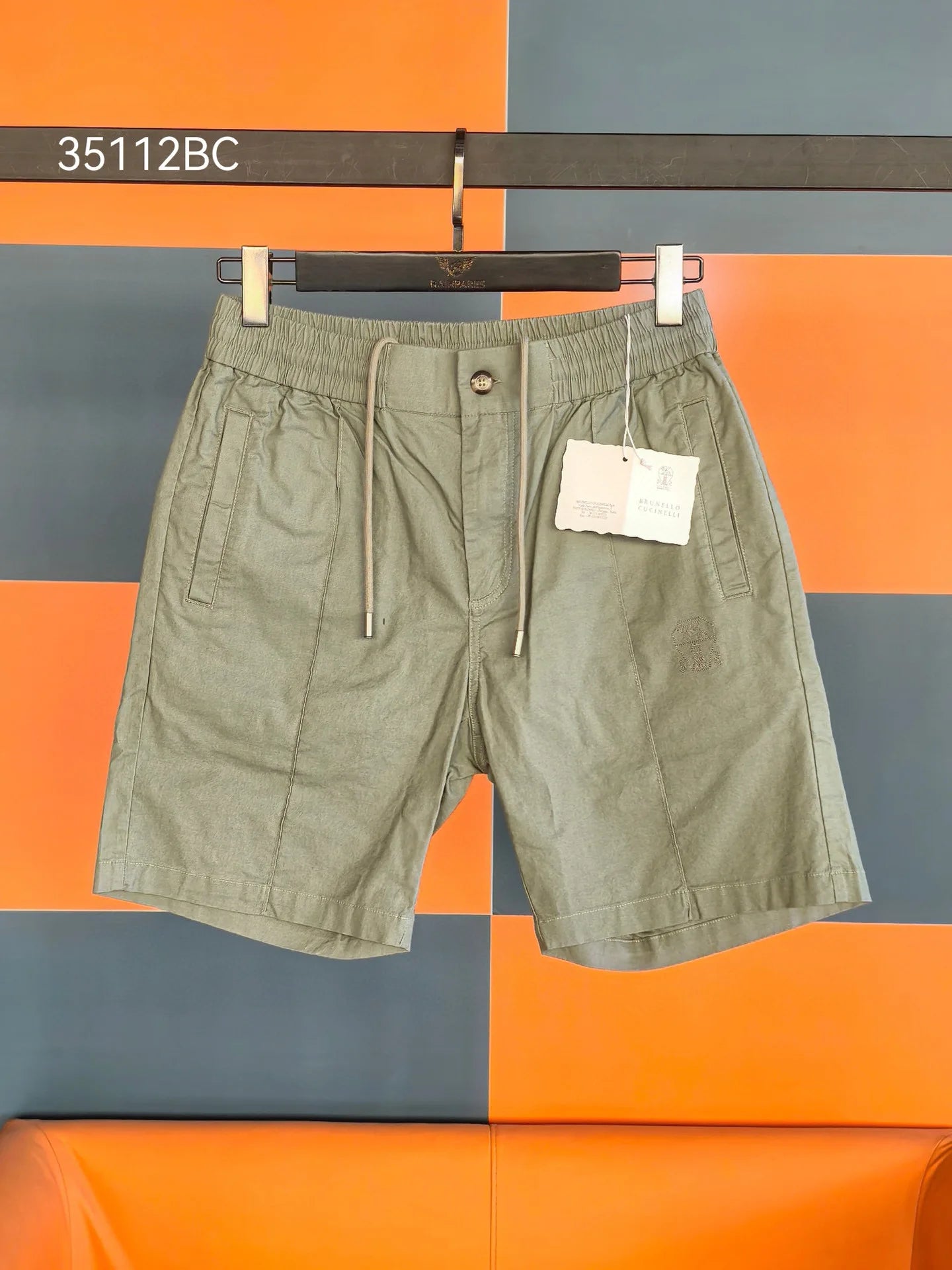 Italy BC men's clothing 25 summer new linen cotton breathable versatile fashion casual old money wind five-point shorts