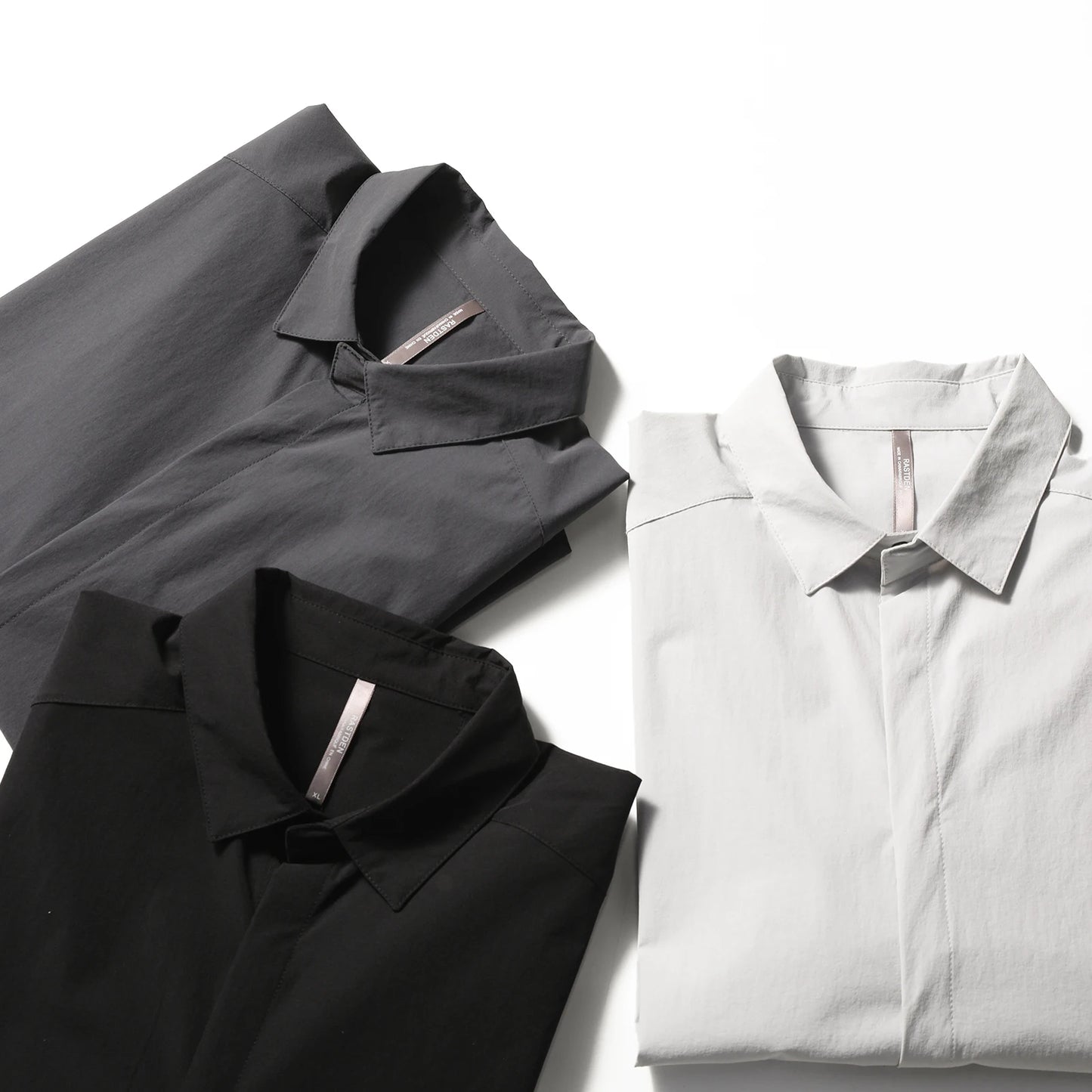 2025 summer new men's business and leisure outdoor quick-drying breathable high-elastic shirt light and thin long-sleeved shirt