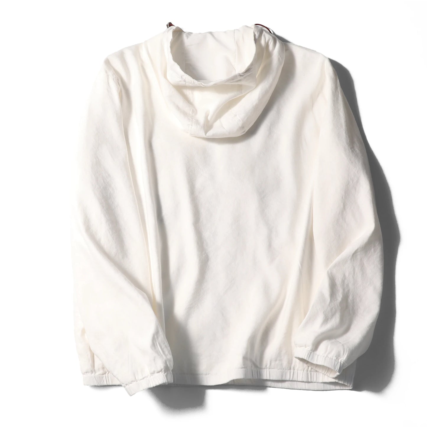 Spring and summer new men's high sense business leisure linen blend hooded jacket